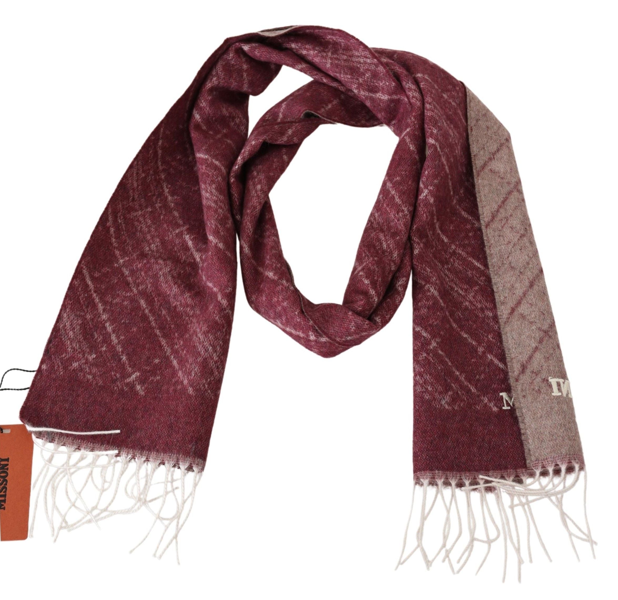 Missoni Elegant Cashmere Fringed Men's Scarf