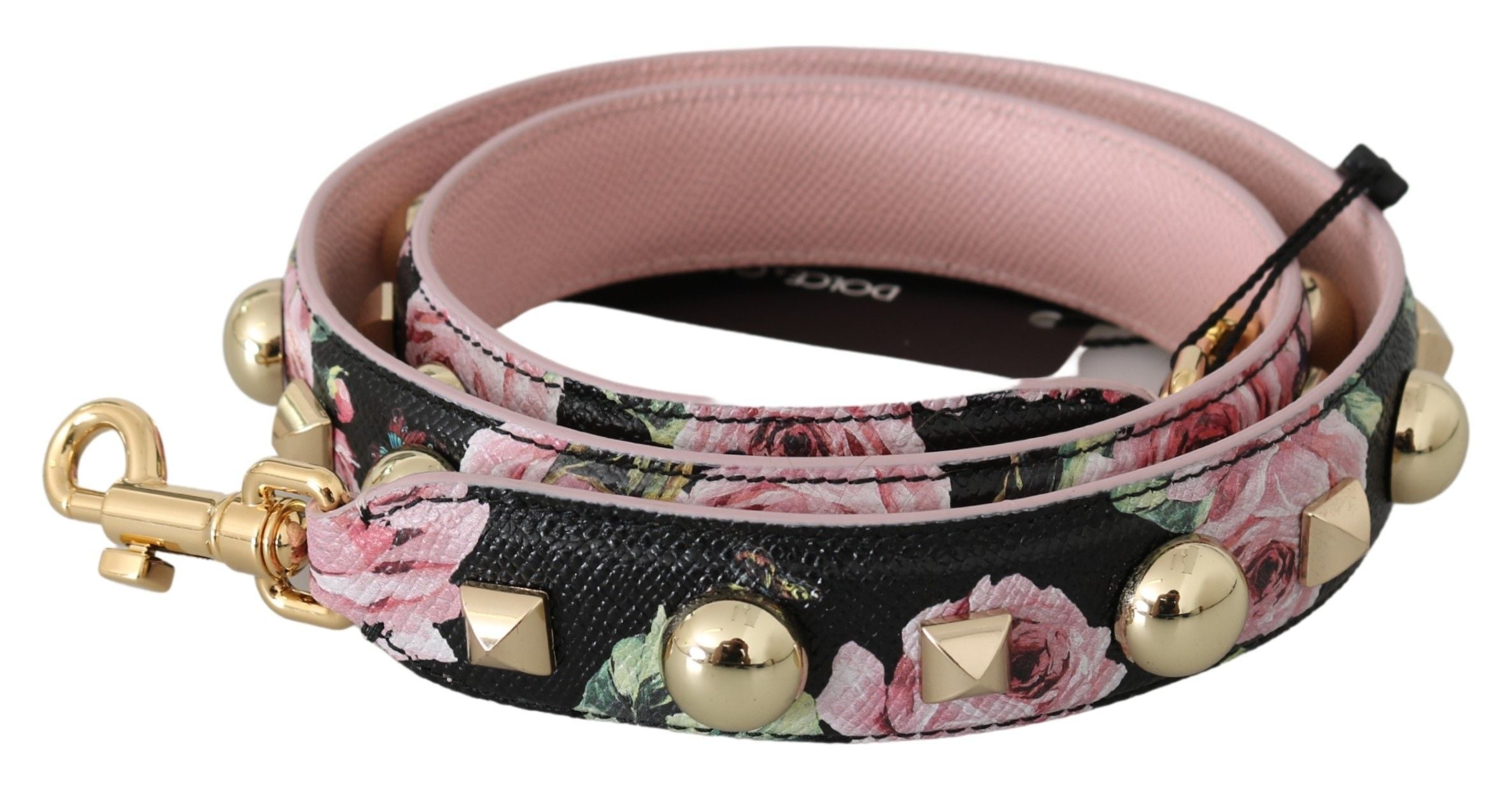 Dolce & Gabbana Elegant Floral Leather Shoulder Women's Strap