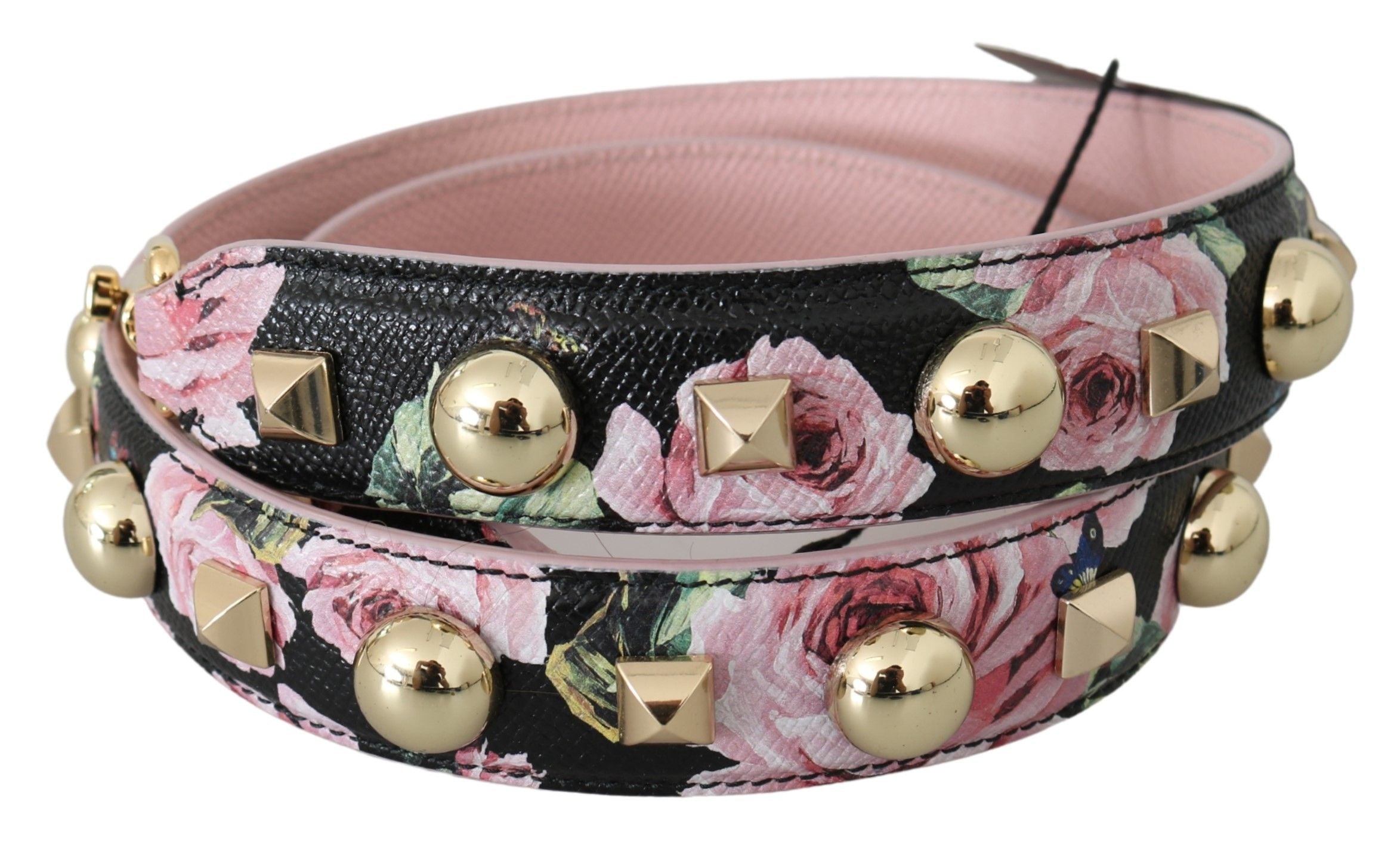 Dolce & Gabbana Elegant Floral Leather Shoulder Women's Strap