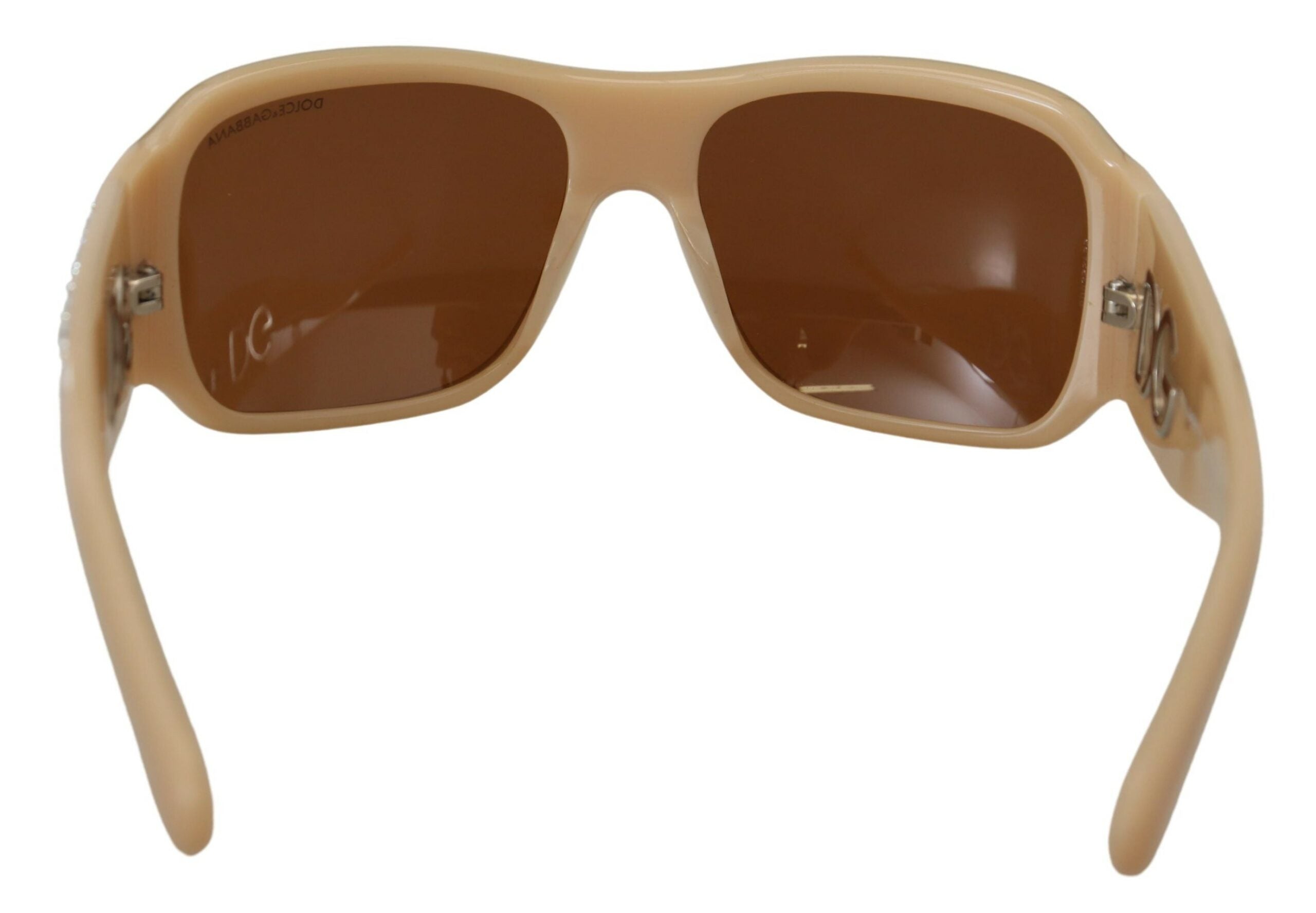 Dolce & Gabbana Elegant Cream Swarovski Women's Sunglasses