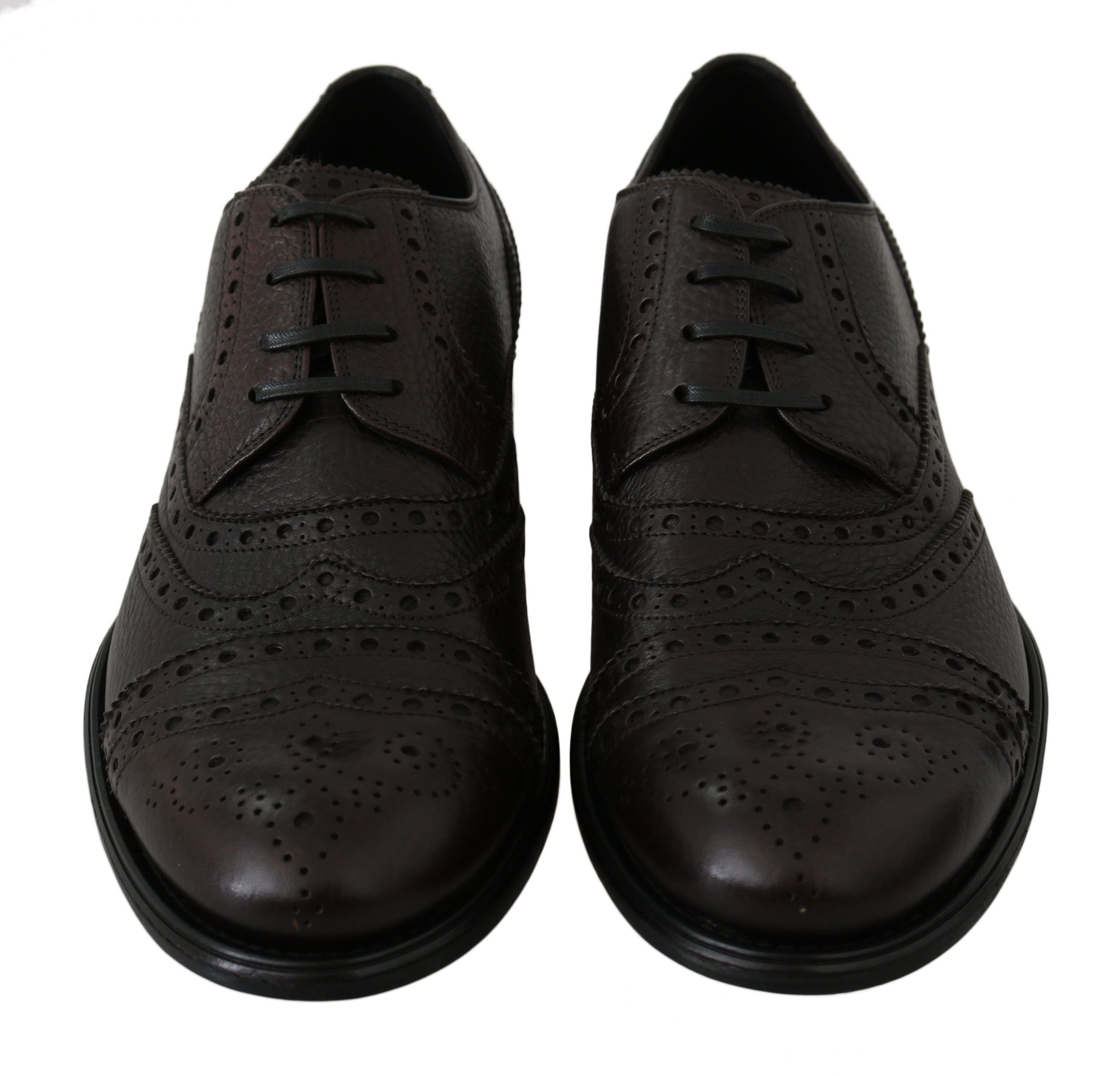 Dolce & Gabbana Elegant Mens Leather Derby Dress Men's Shoes