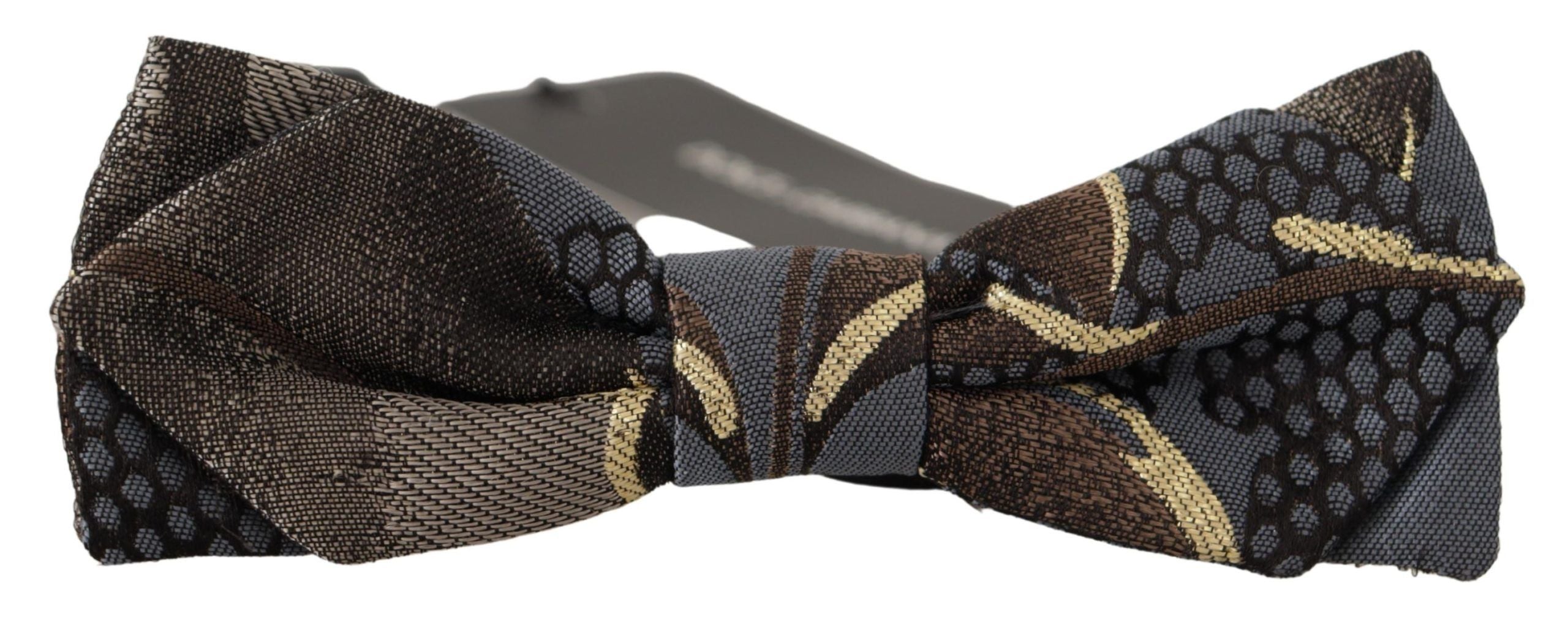 Dolce & Gabbana Elegant Multicolor Silk Bow Men's Tie