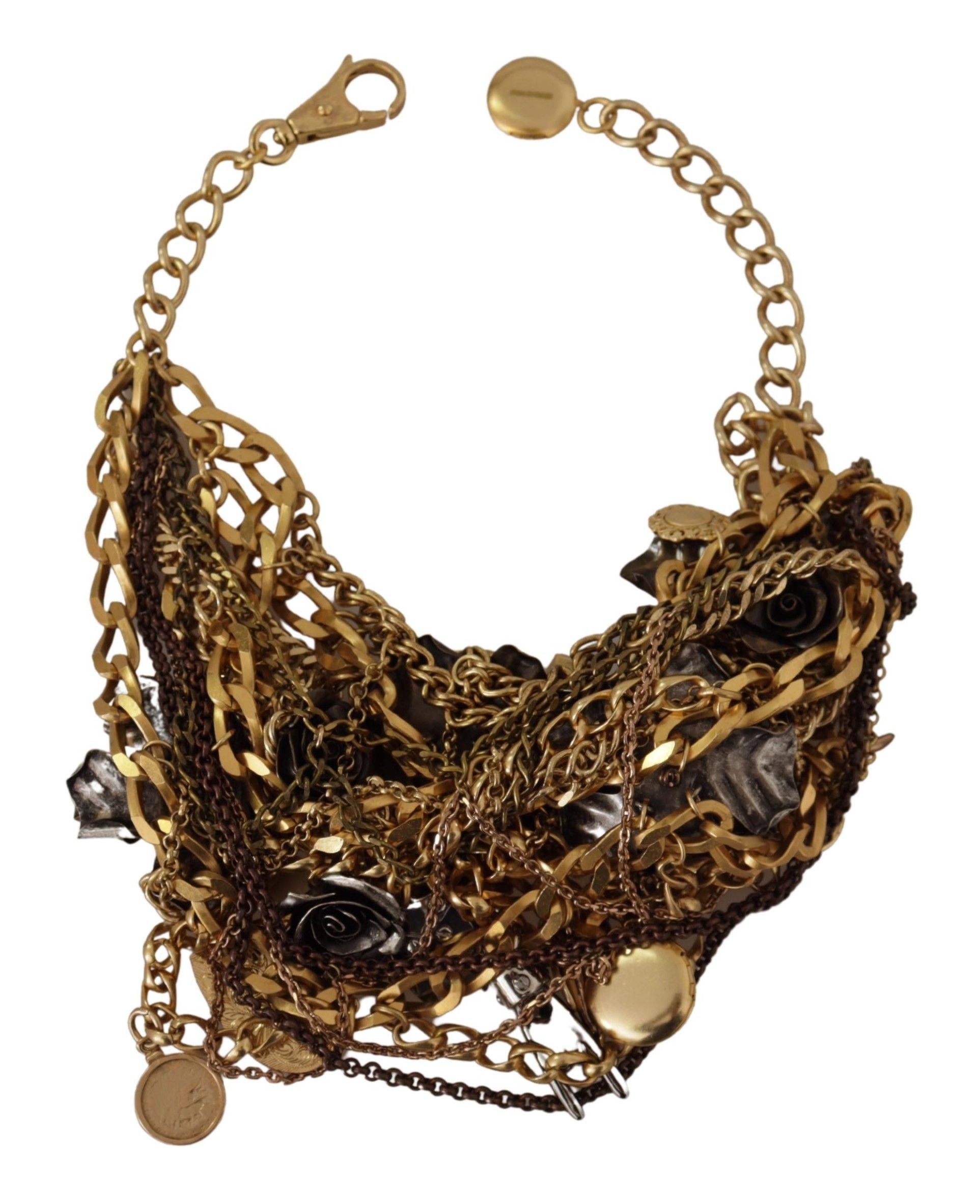 Dolce & Gabbana Sicilian Glamour Gold Statement Women's Necklace