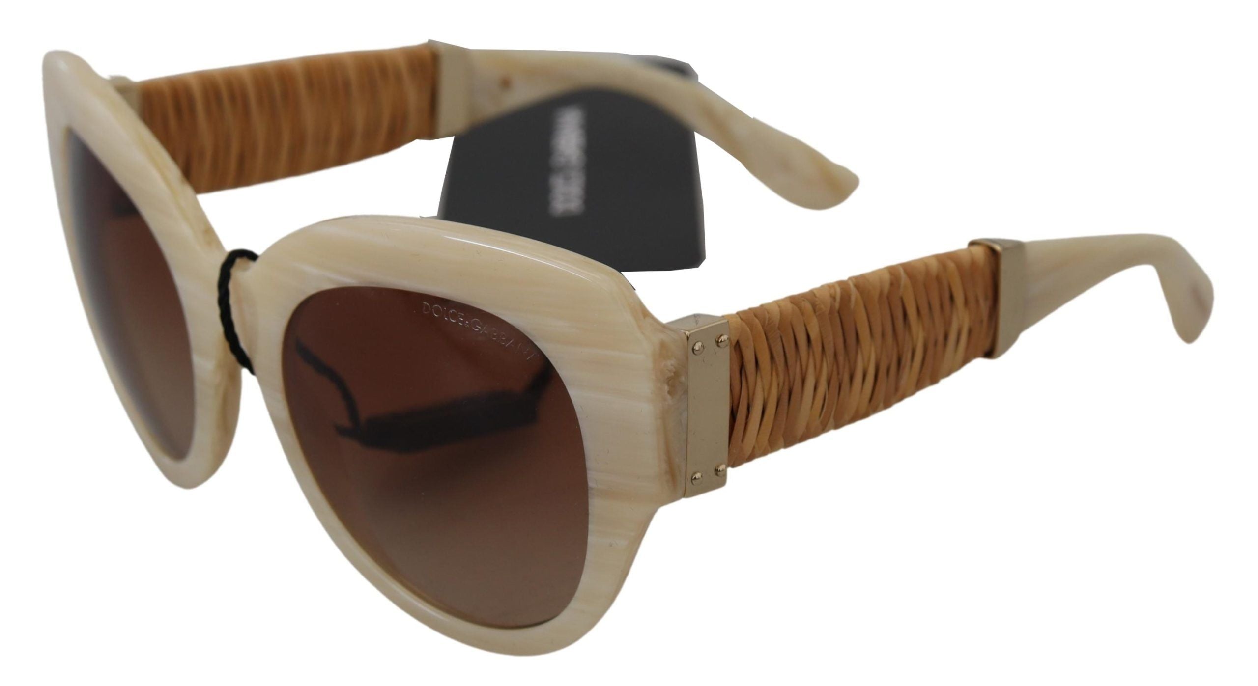 Dolce & Gabbana Beige Chic Acetate Women's Women's Sunglasses