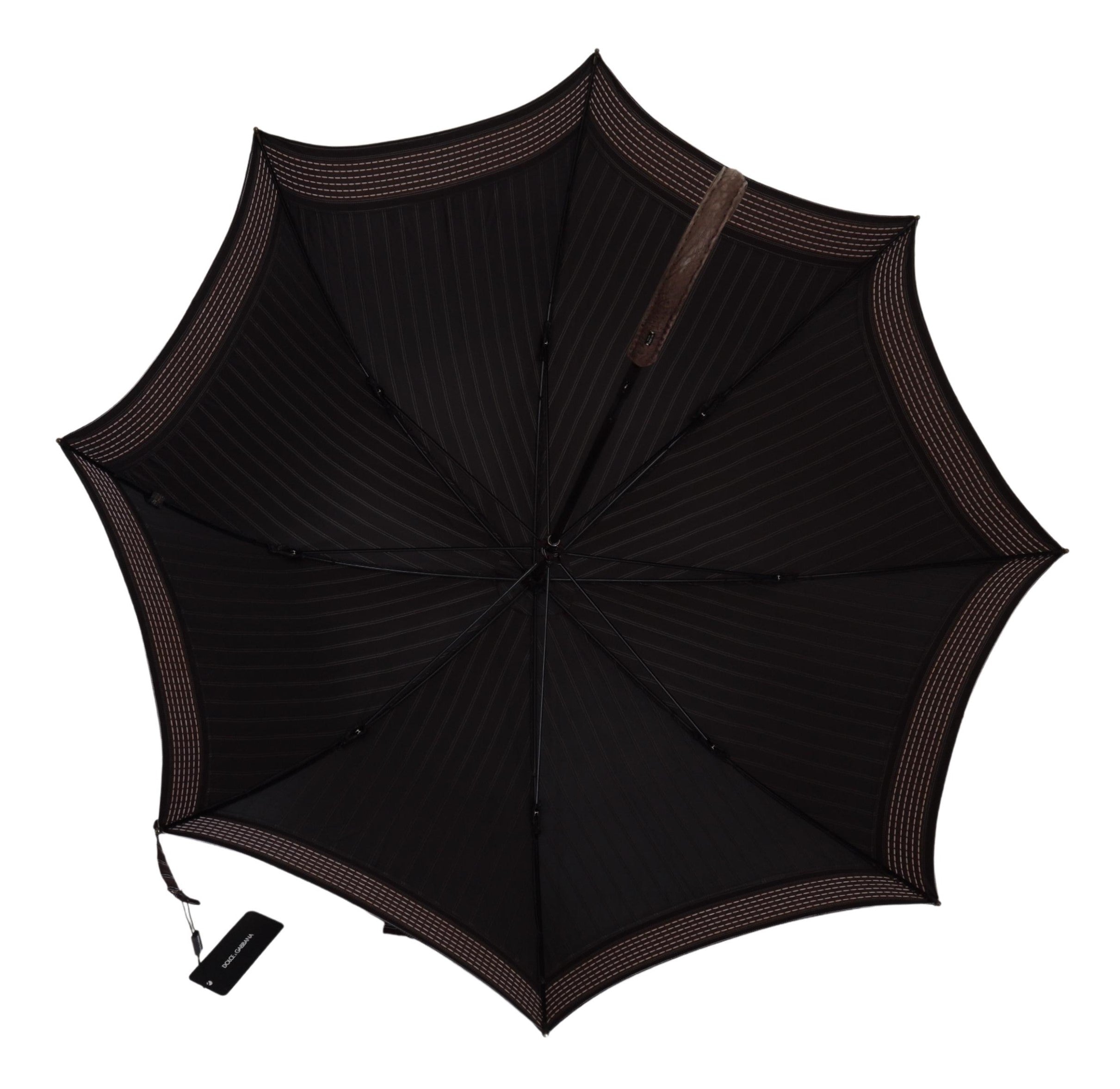 Dolce & Gabbana Elegant Striped Classic Men's Umbrella