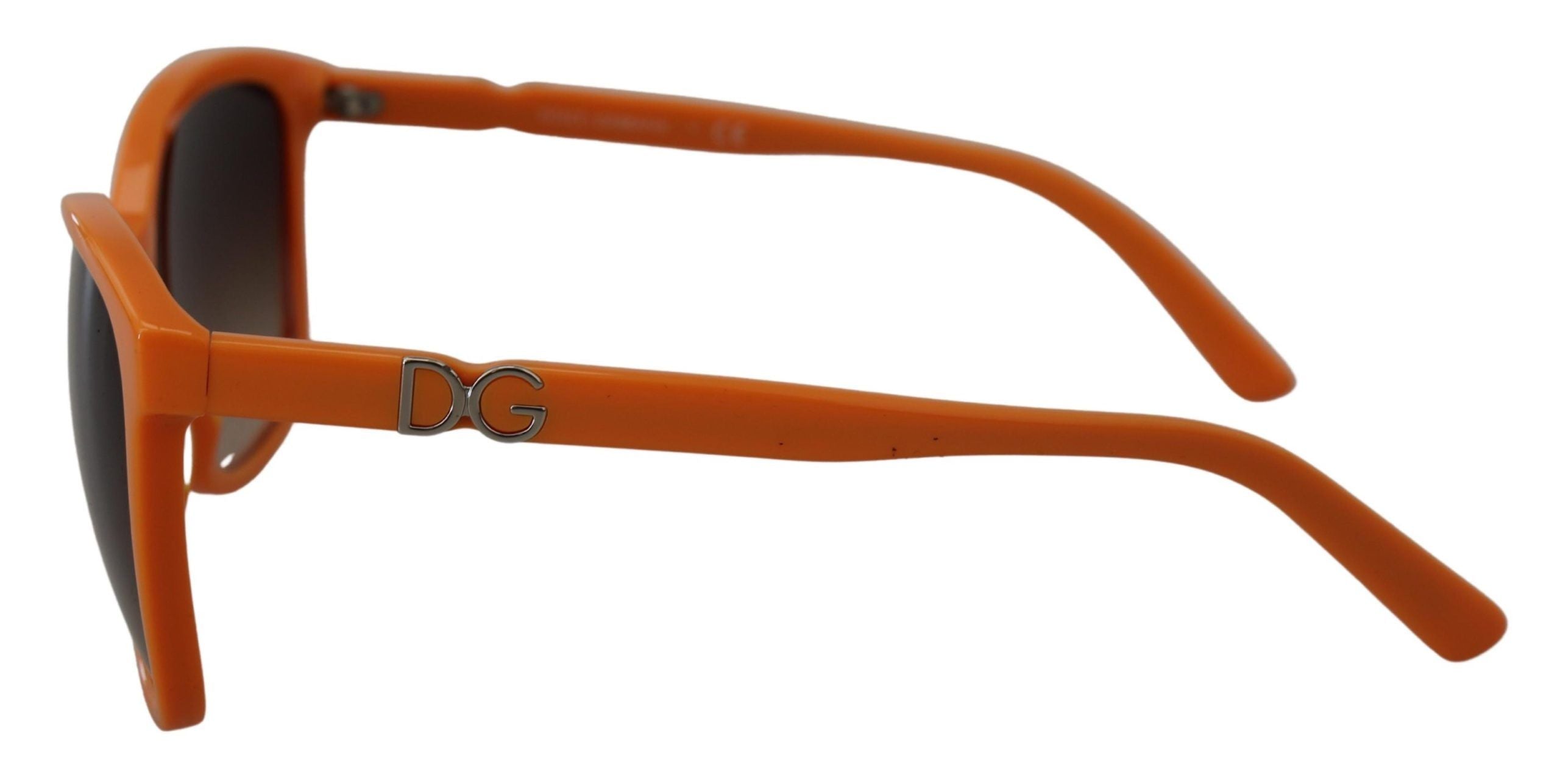 Dolce & Gabbana Chic Orange Round Sunglasses for Women's Women