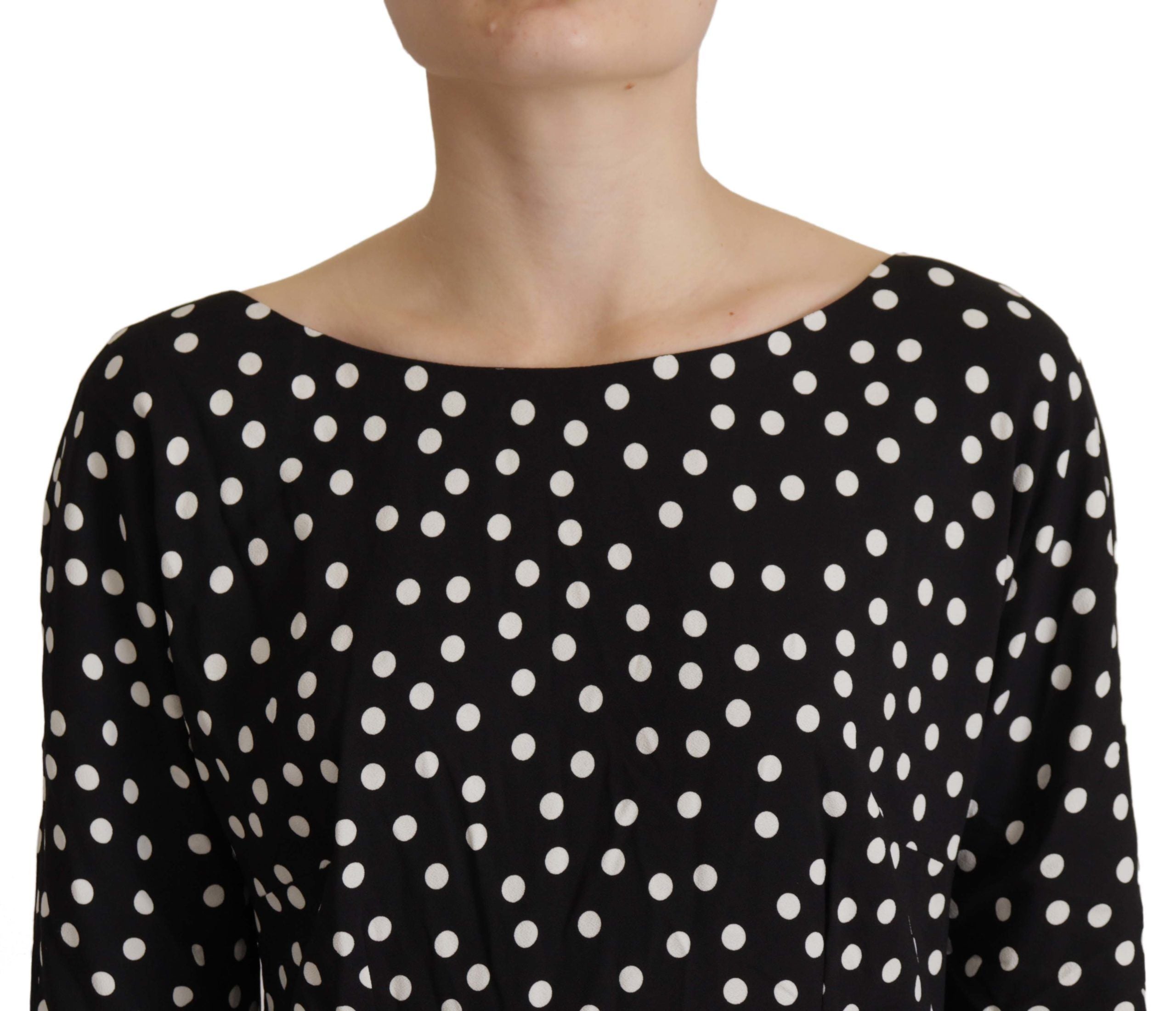 Dolce & Gabbana Polka Dot Sheath Midi Women's Elegance