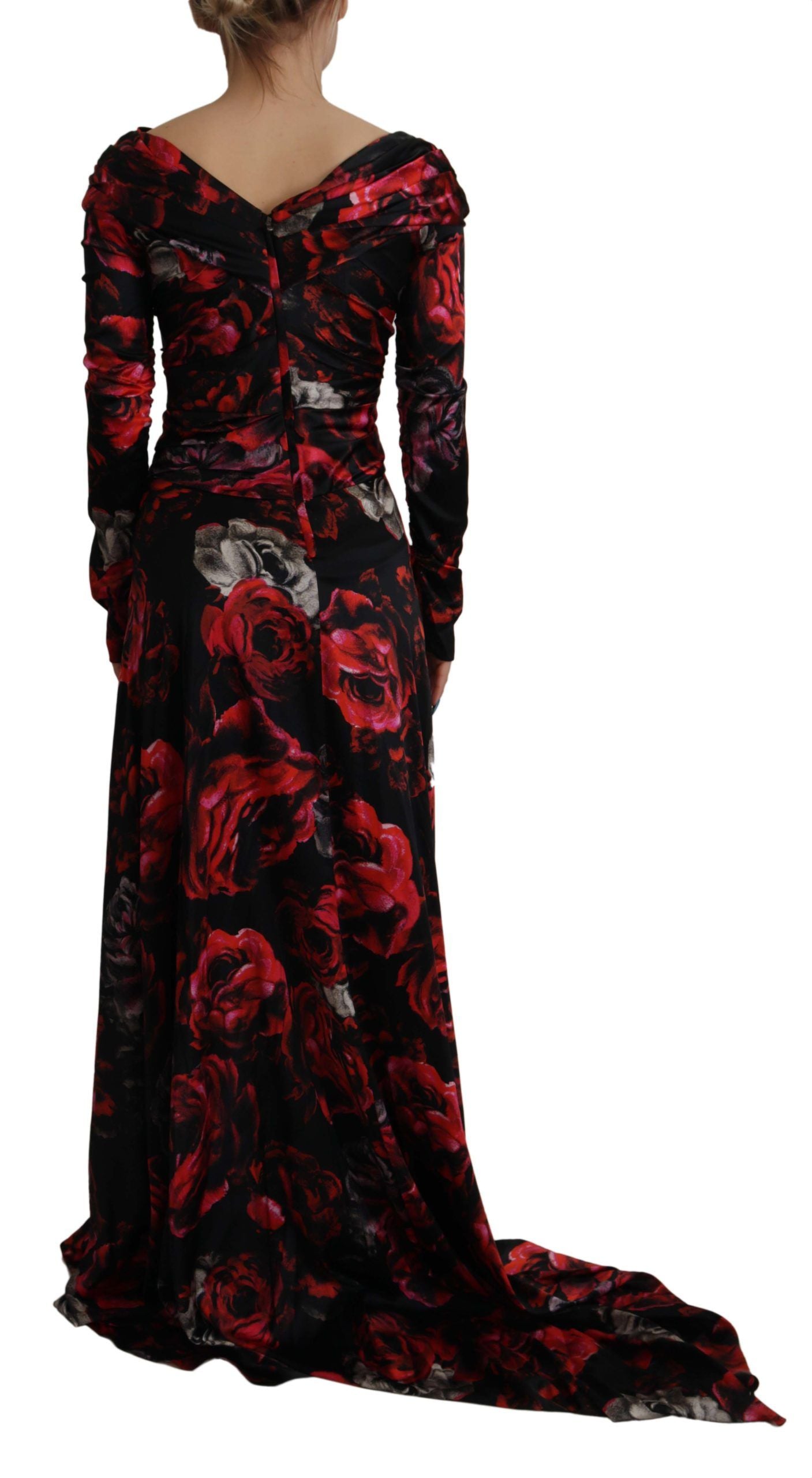 Dolce & Gabbana Elegant Floral A-Line Sheath Women's Dress