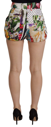 Dolce & Gabbana Multicolor Majolica Floral High-Waist Women's Shorts3