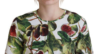 Dolce & Gabbana Chic Multicolor Fig Print Cotton Women's Top6