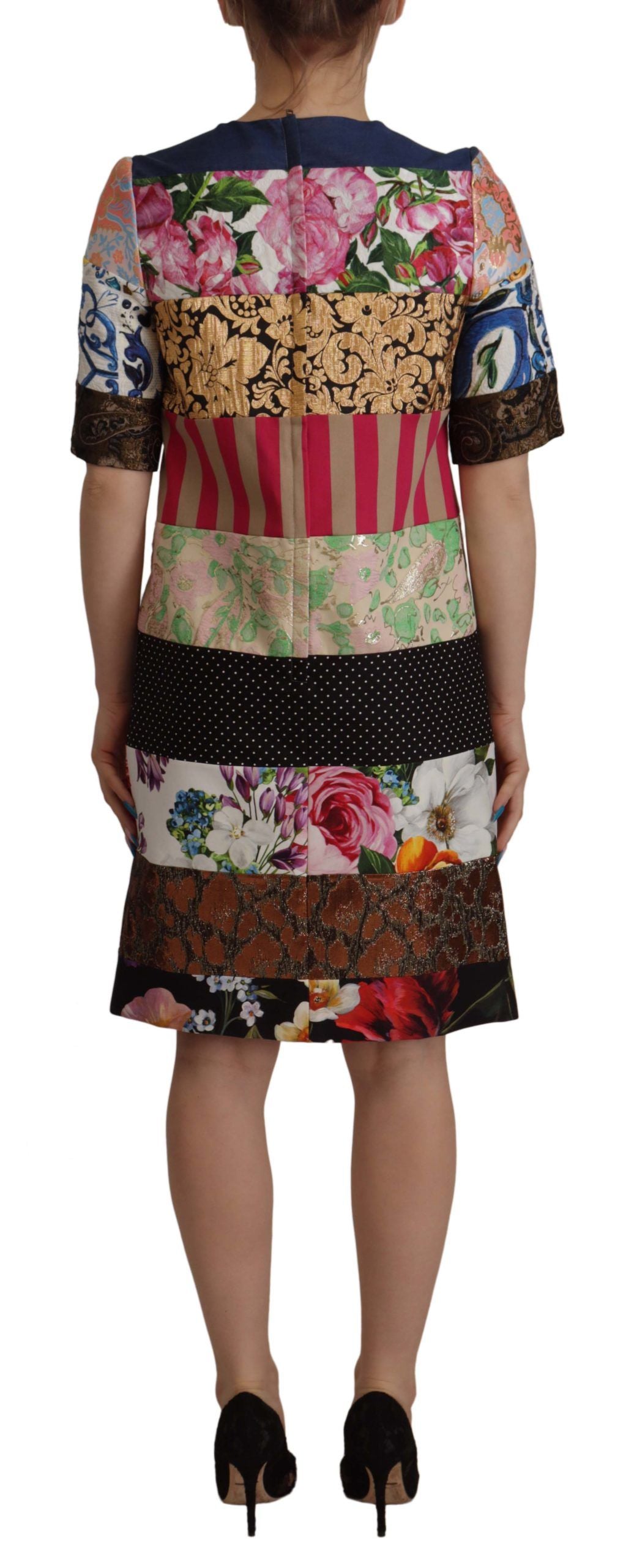 Dolce & Gabbana Patchwork Sheath Mini Dress - Multicolor Women's Elegance12