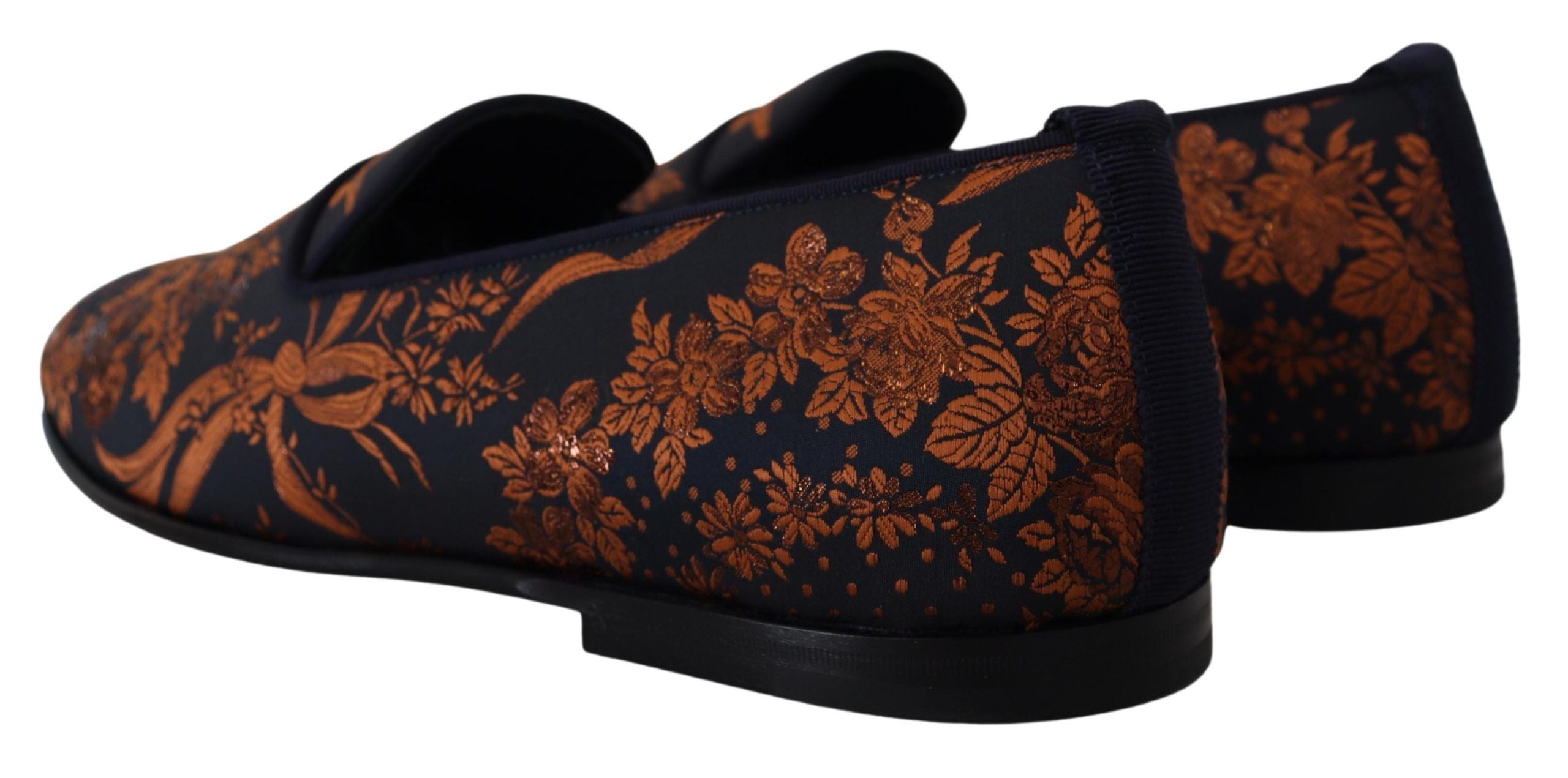 Dolce & Gabbana Elegant Floral Slip-On Men's Loafers