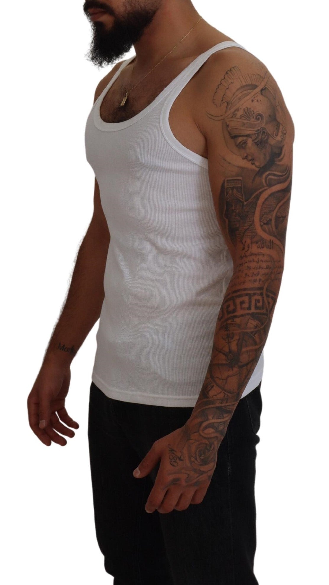 Dolce & Gabbana Cotton White Tank Sleeveless Underwear Men's T-shirt9