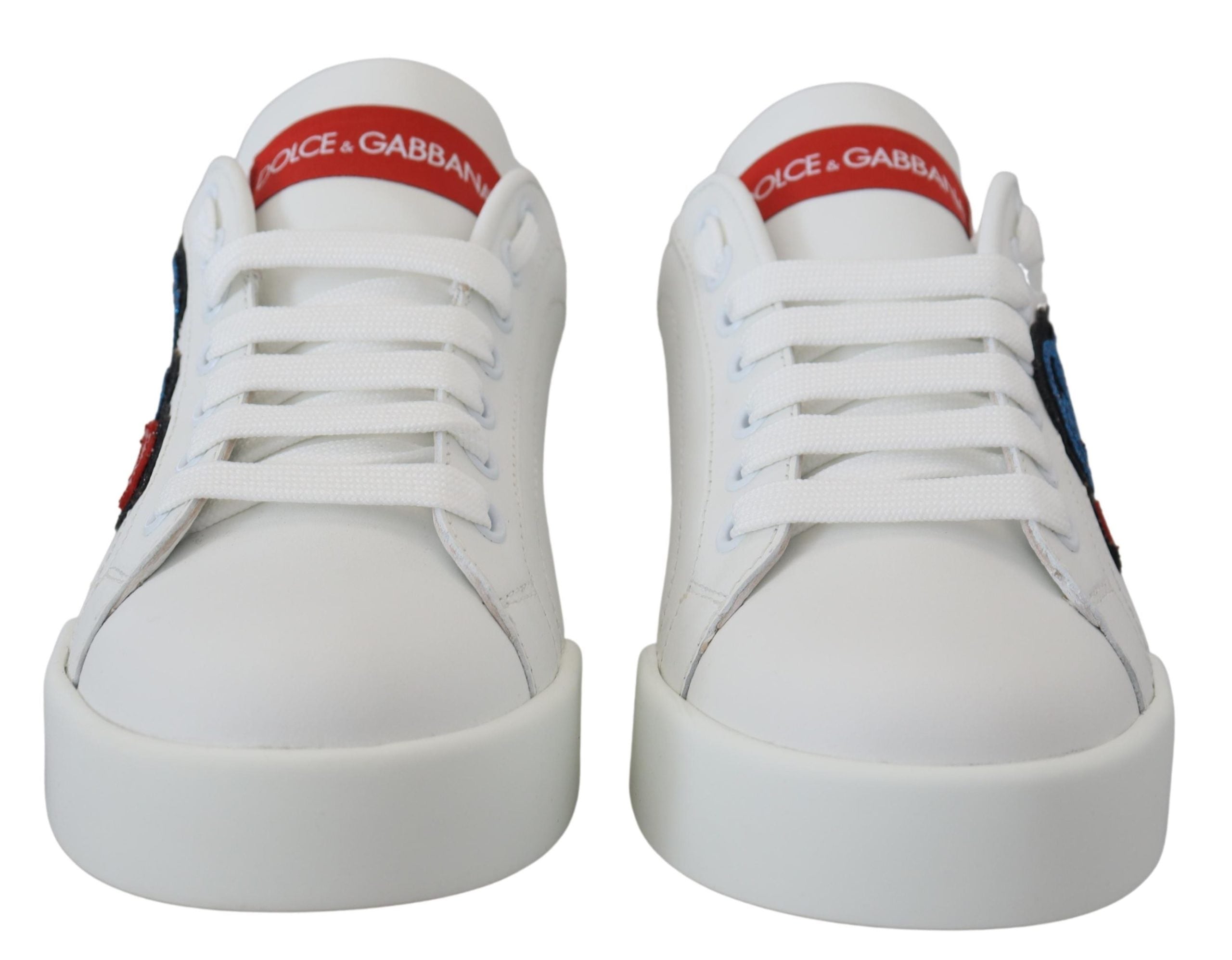 Dolce & Gabbana Sparkling White Portofino Women's Sneakers