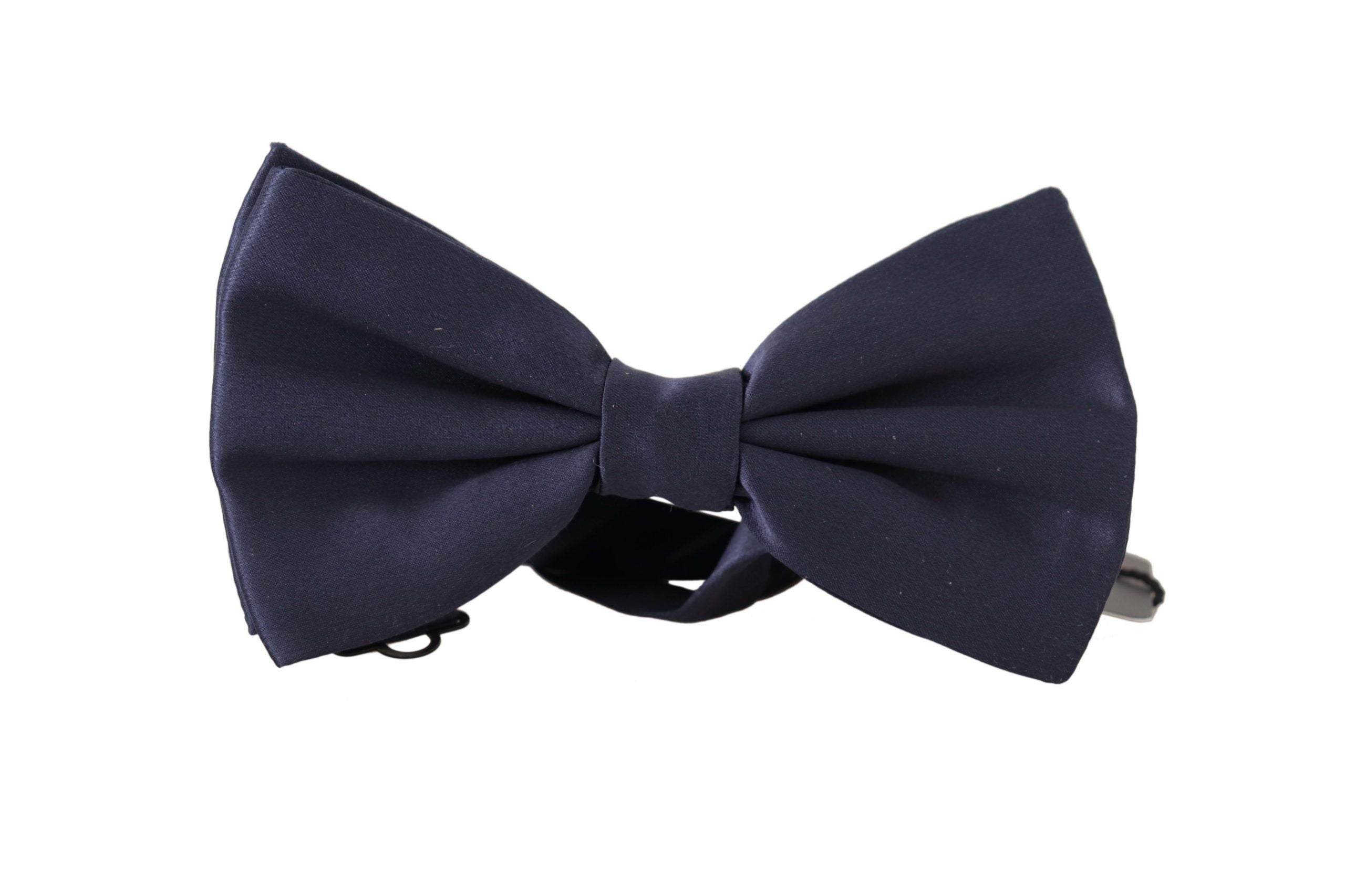 Dolce & Gabbana Elegant Sapphire Silk Bow Men's Tie