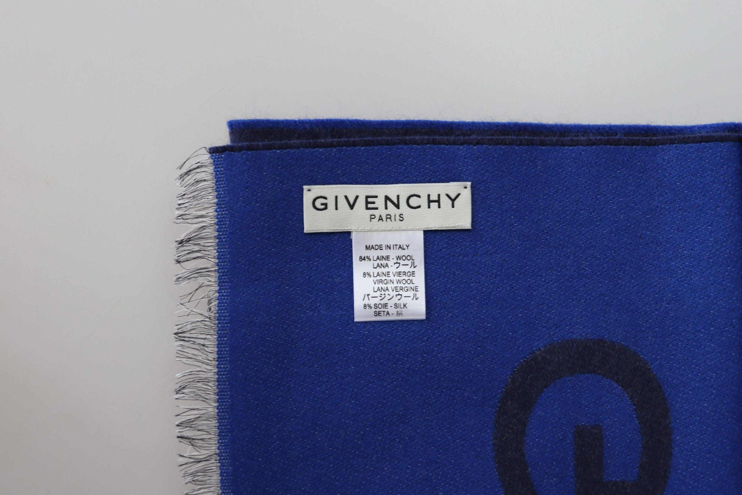 Givenchy Elegant Unisex Wool Silk Blend Men's Scarf