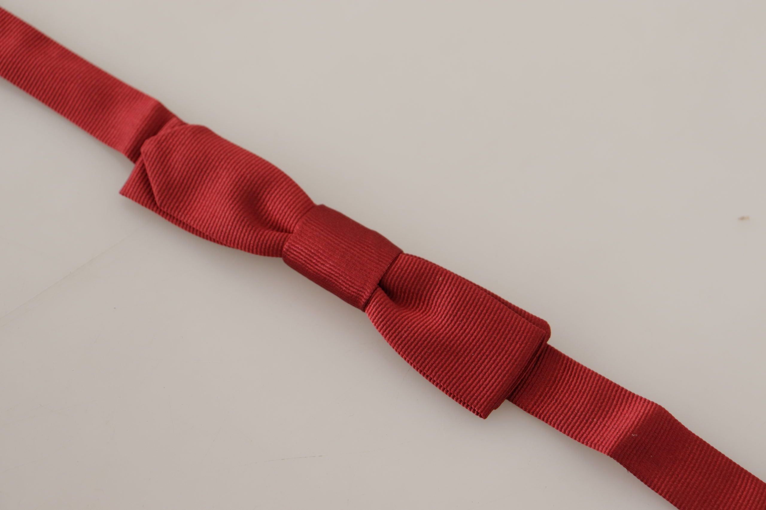 Dolce & Gabbana Elegant Red Silk Bow Men's Tie