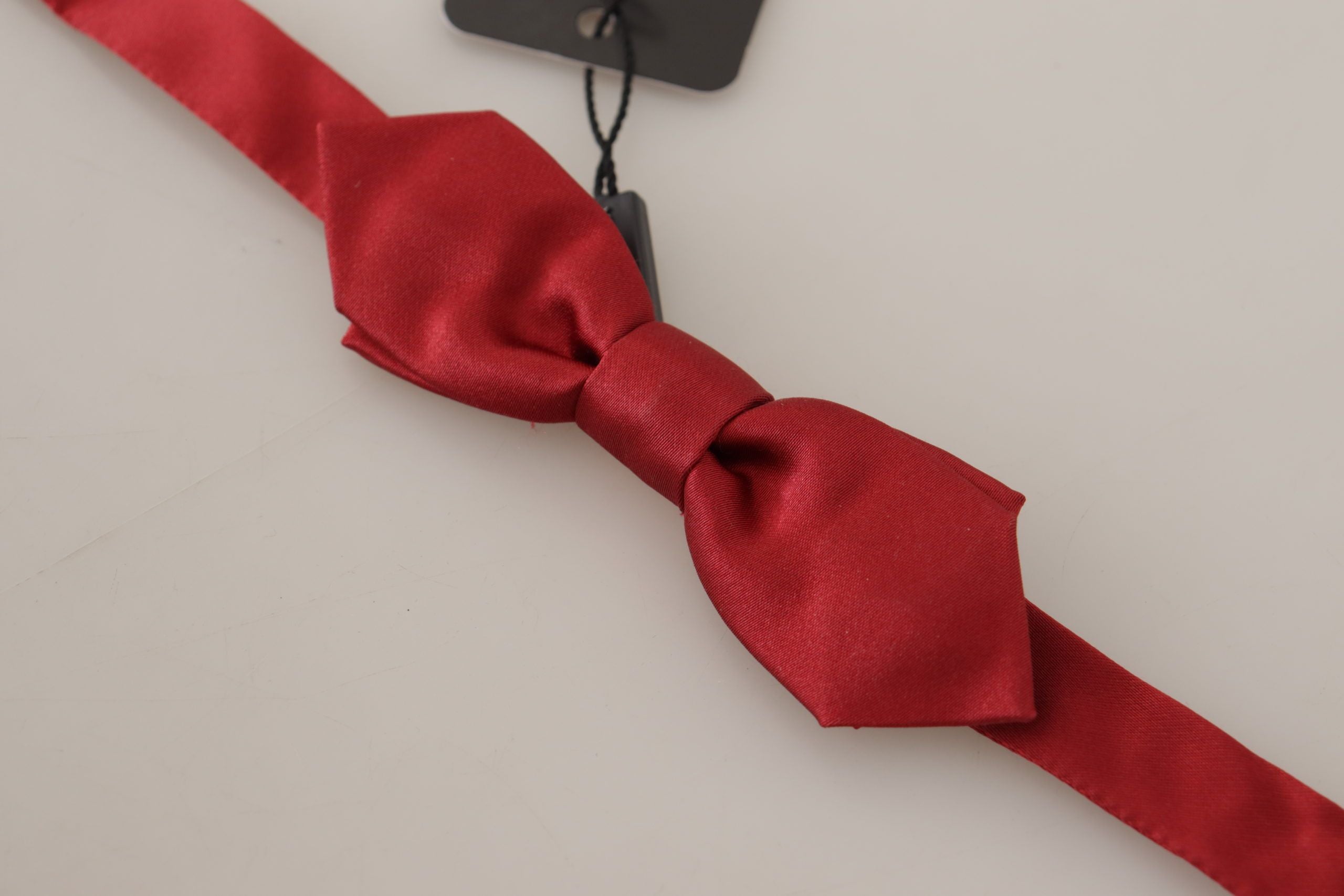 Dolce & Gabbana Elegant Red Silk Bow Men's Tie