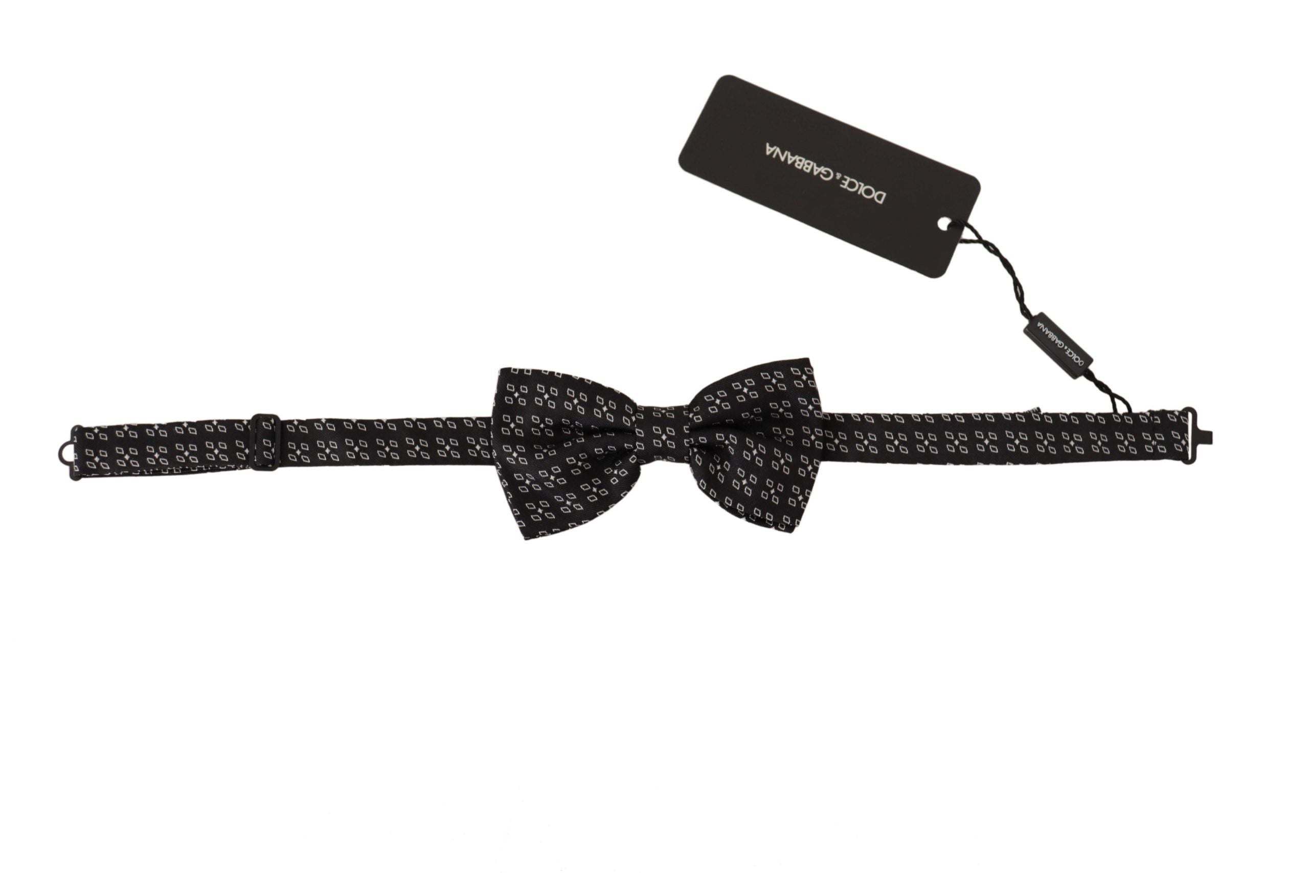 Dolce & Gabbana Elegant Polka Dot Silk Bow Men's Tie