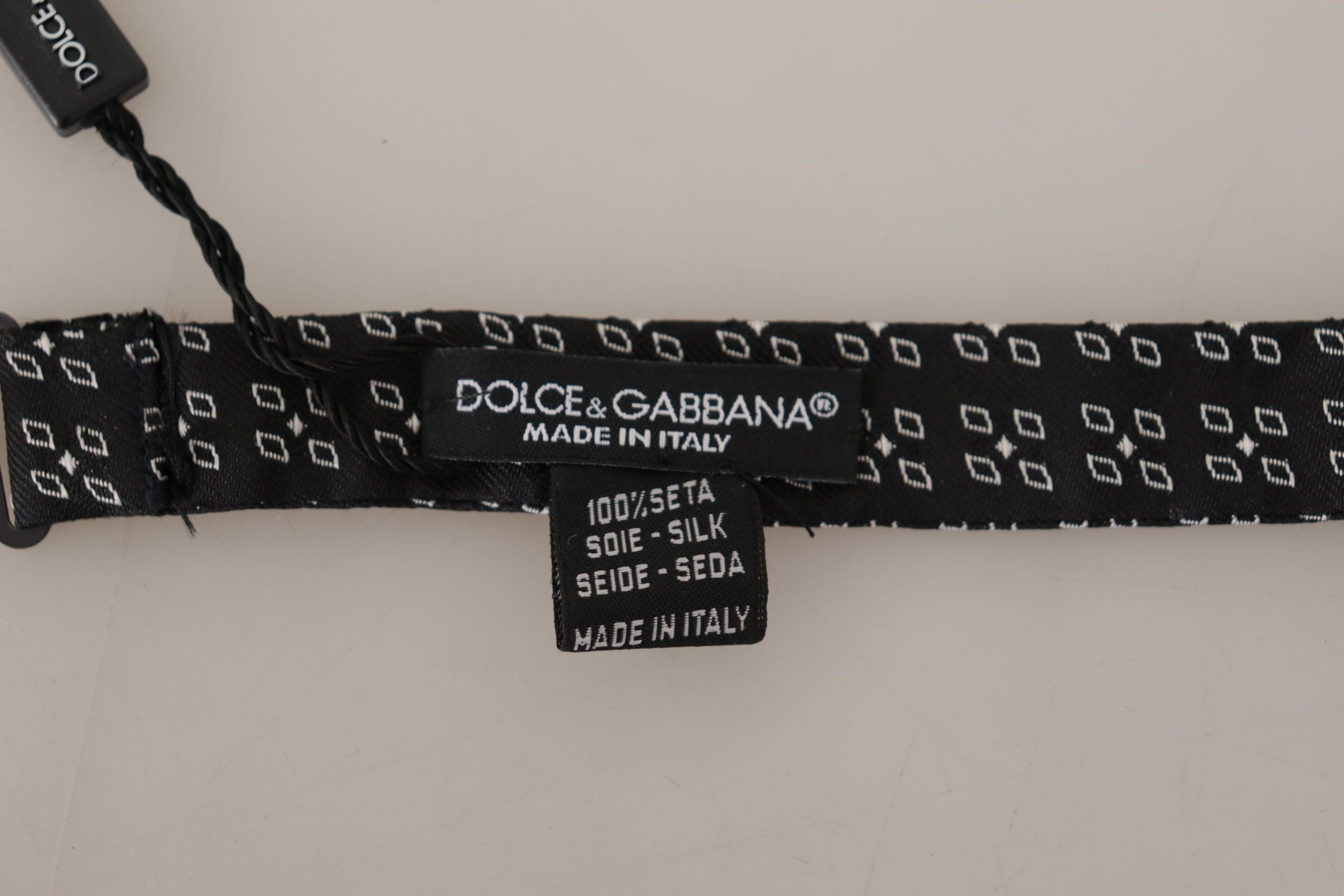 Dolce & Gabbana Elegant Polka Dot Silk Bow Men's Tie