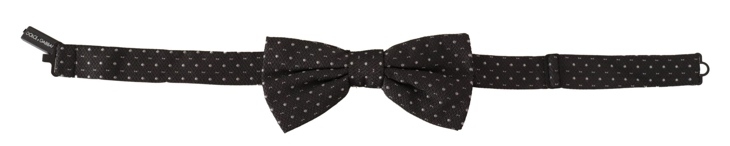 Dolce & Gabbana Elegant Polka Dot Silk Bow Men's Tie