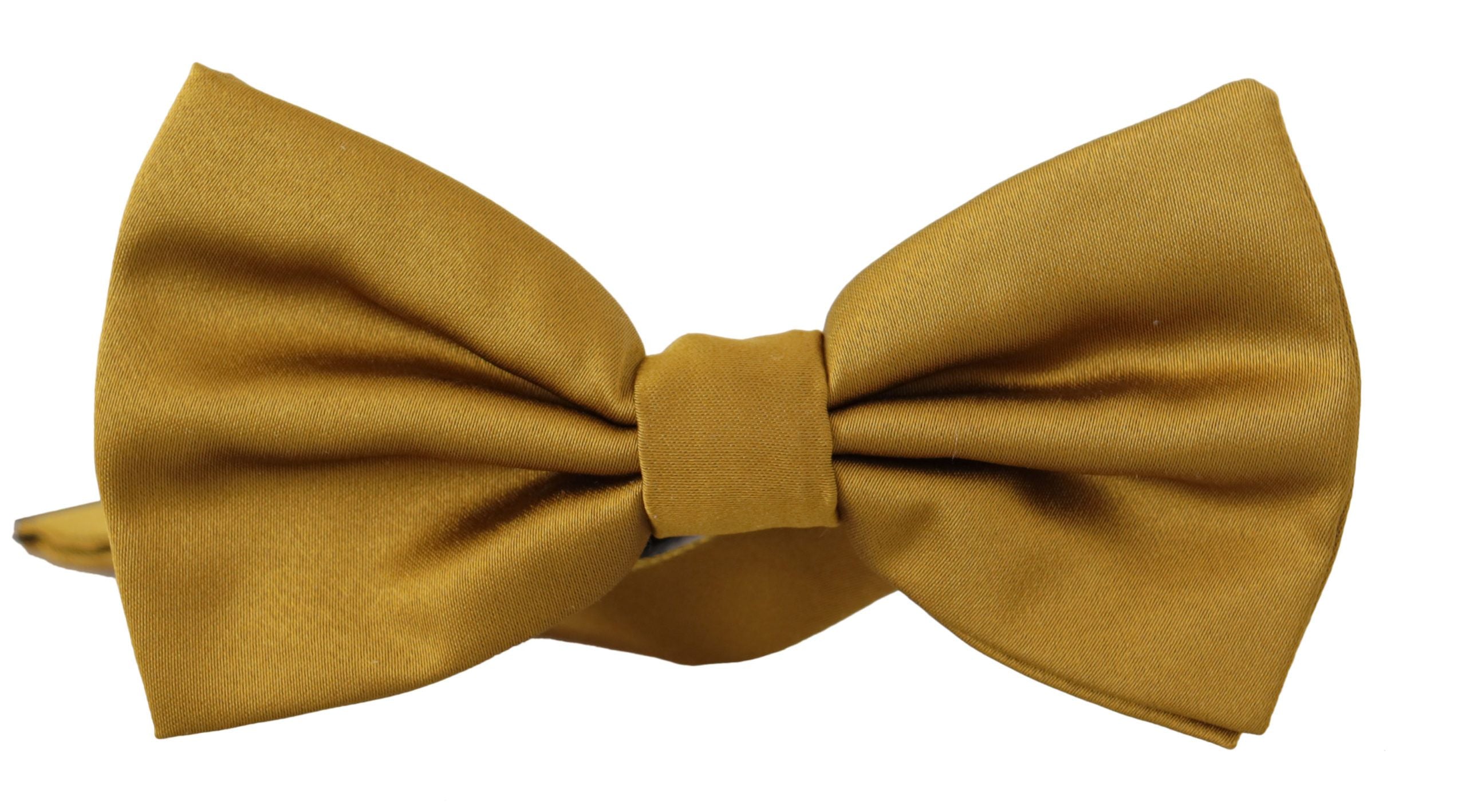 Dolce & Gabbana Elegant Mustard Silk Bow Men's Tie