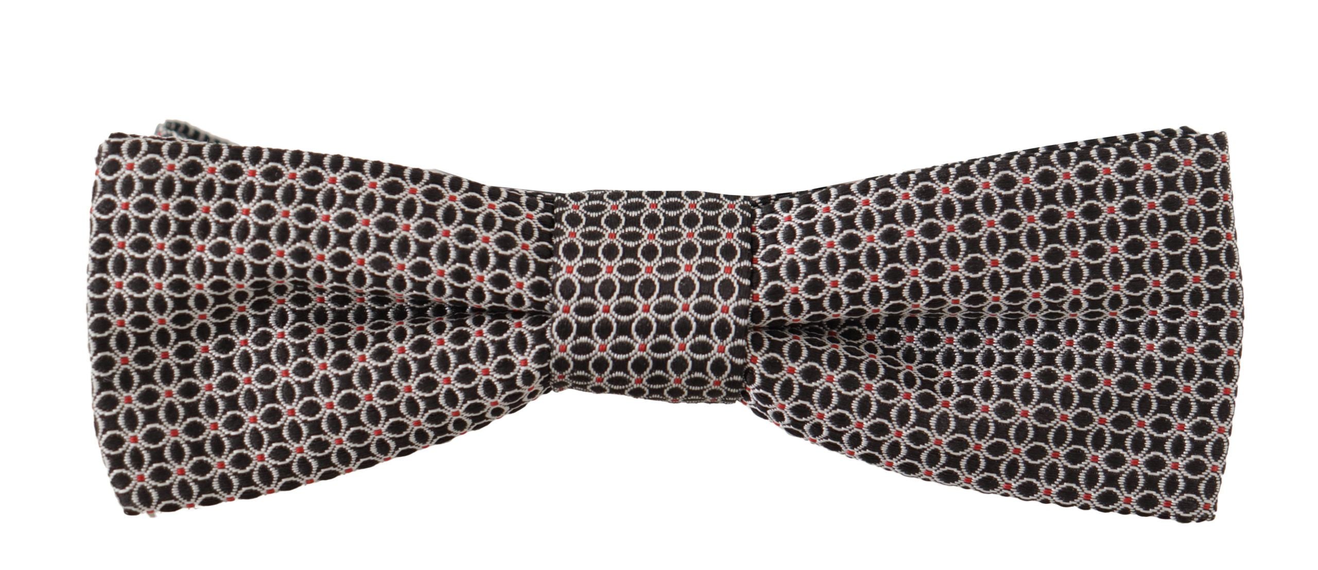 Dolce & Gabbana Elegant Black Silk Bow Men's Tie