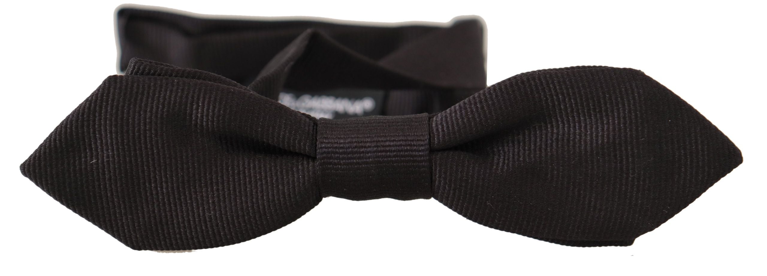 Dolce & Gabbana Elegant Black Silk Bow Men's Tie