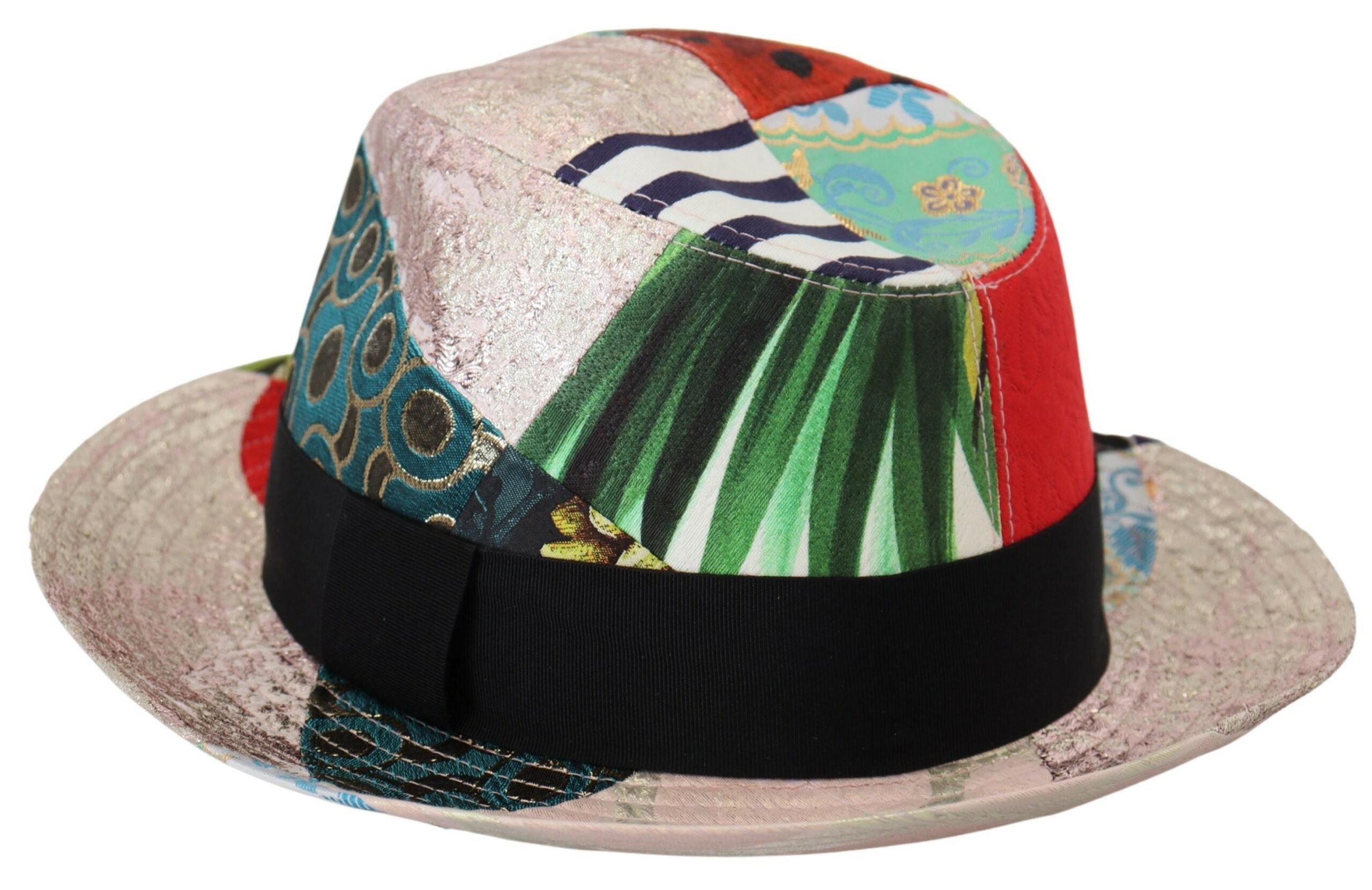 Dolce & Gabbana Eclectic Chic Multicolor Fedora Women's Cap