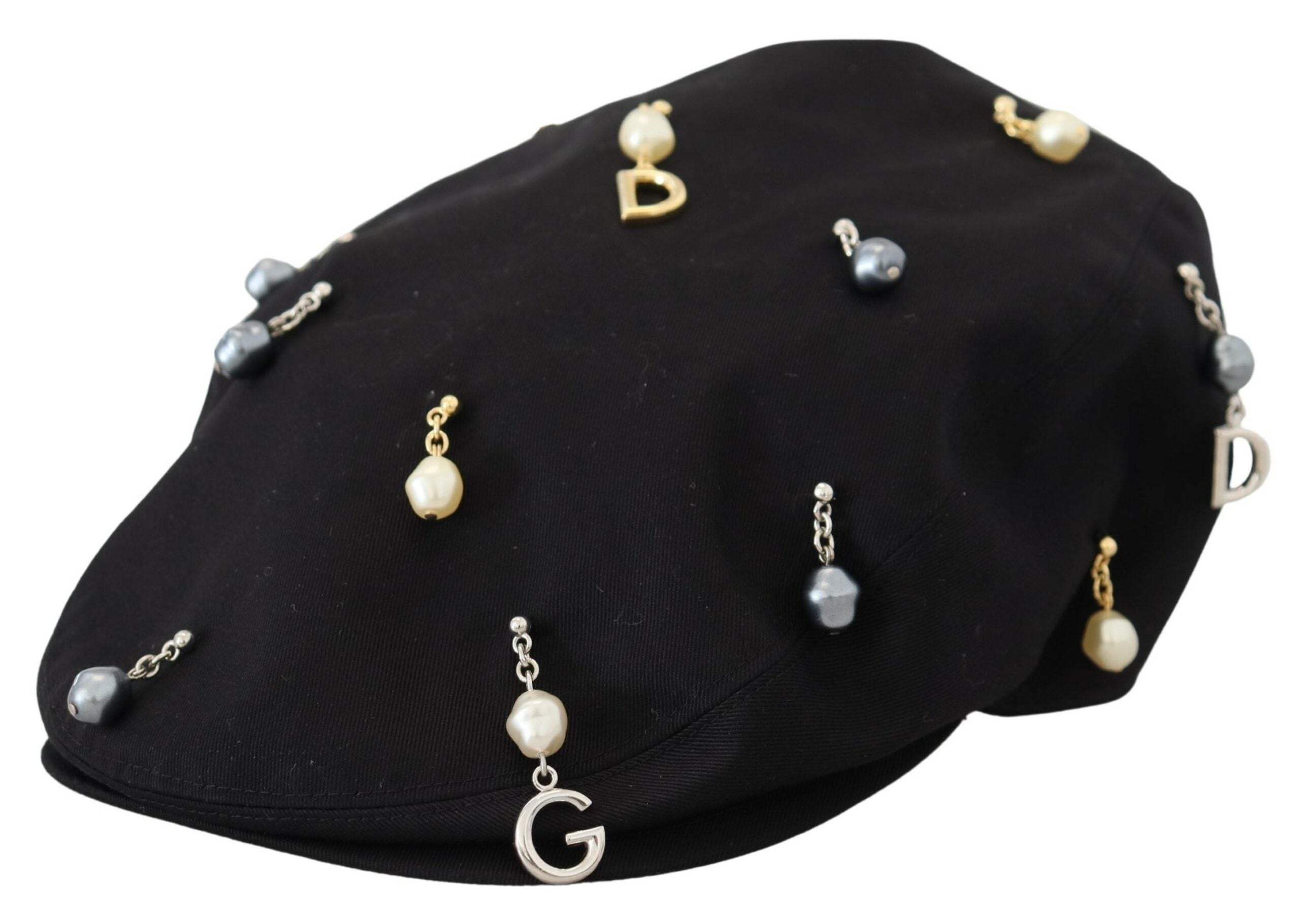 Dolce & Gabbana Elegant Black Cotton Newsboy Men's Hat