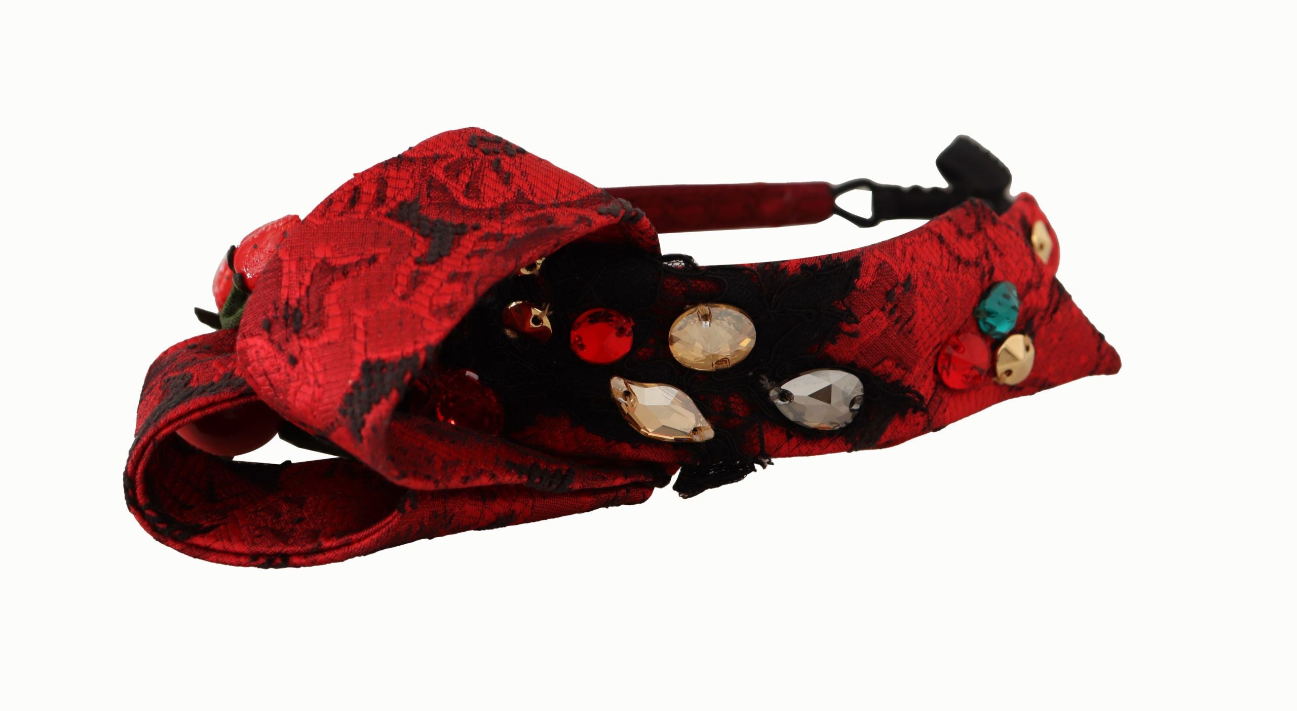 Dolce & Gabbana Cherry Sicily Embellished Red Women's Diadem