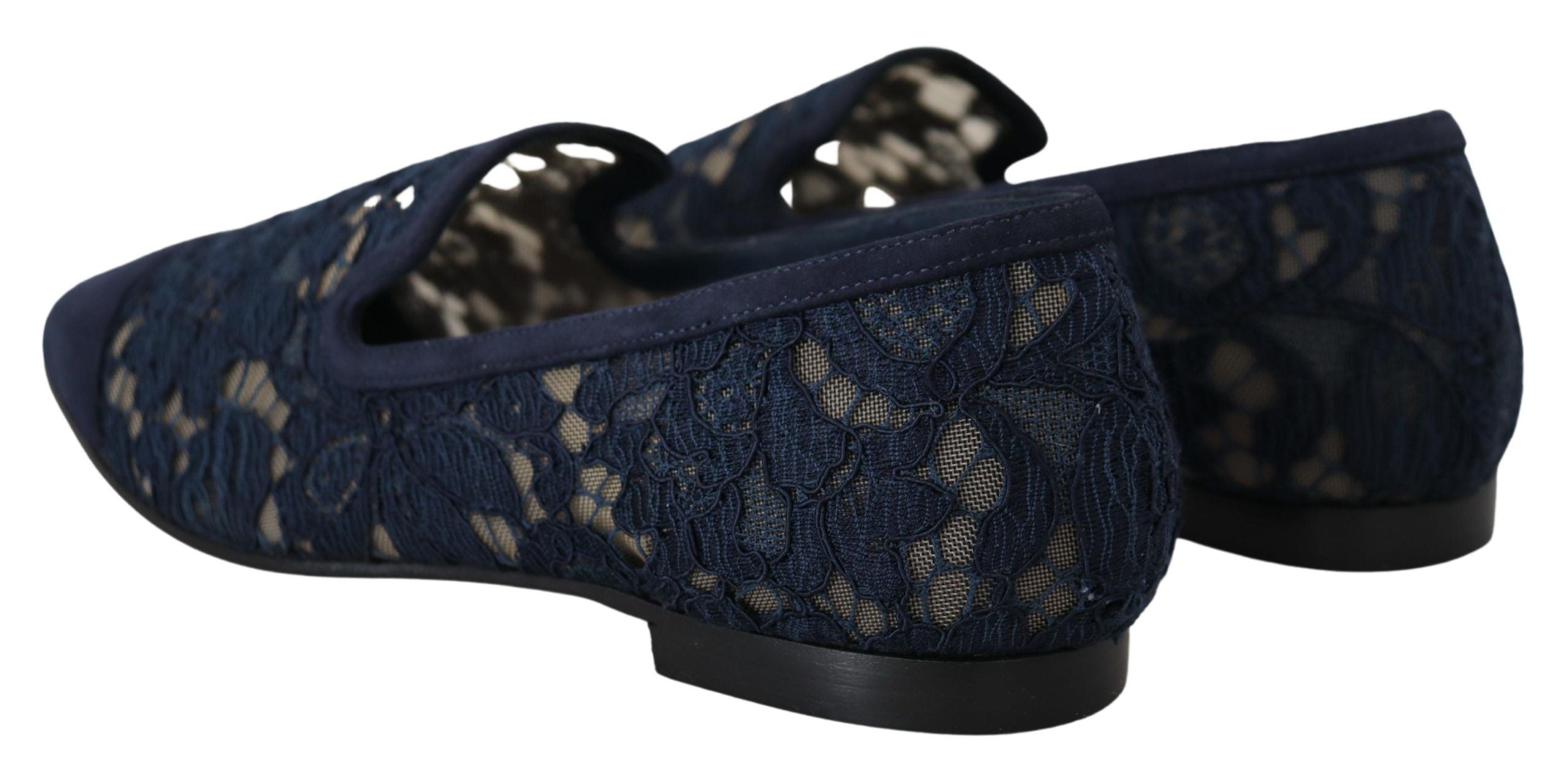 Dolce & Gabbana Elegant Blue Loafers Flats - Summer Women's Chic