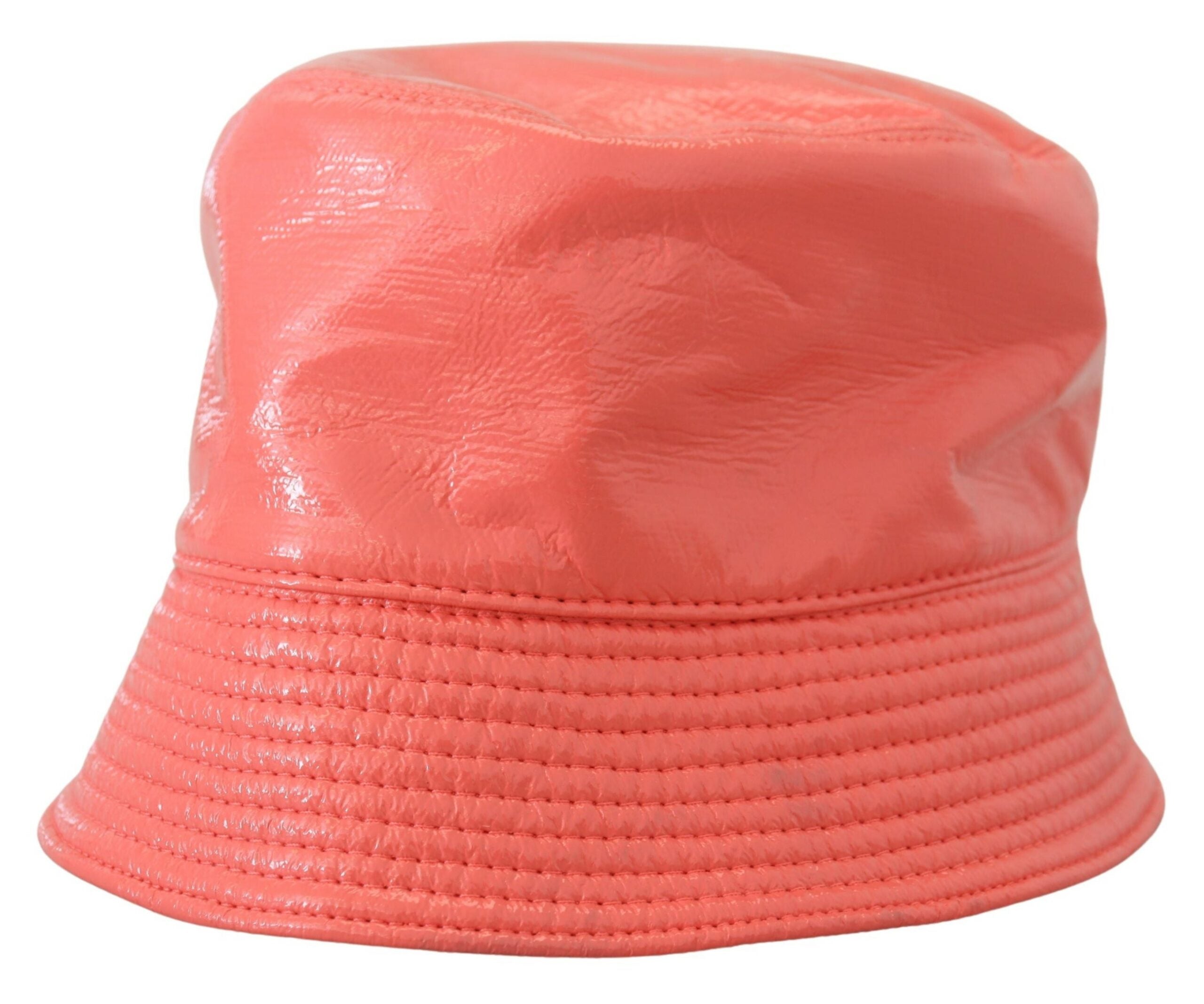 Dolce & Gabbana Elegant Peach Bucket Hat - Summer Chic Women's Essential