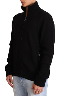 Dolce & Gabbana Black Cashmere Zipper Mens Men's Sweater8