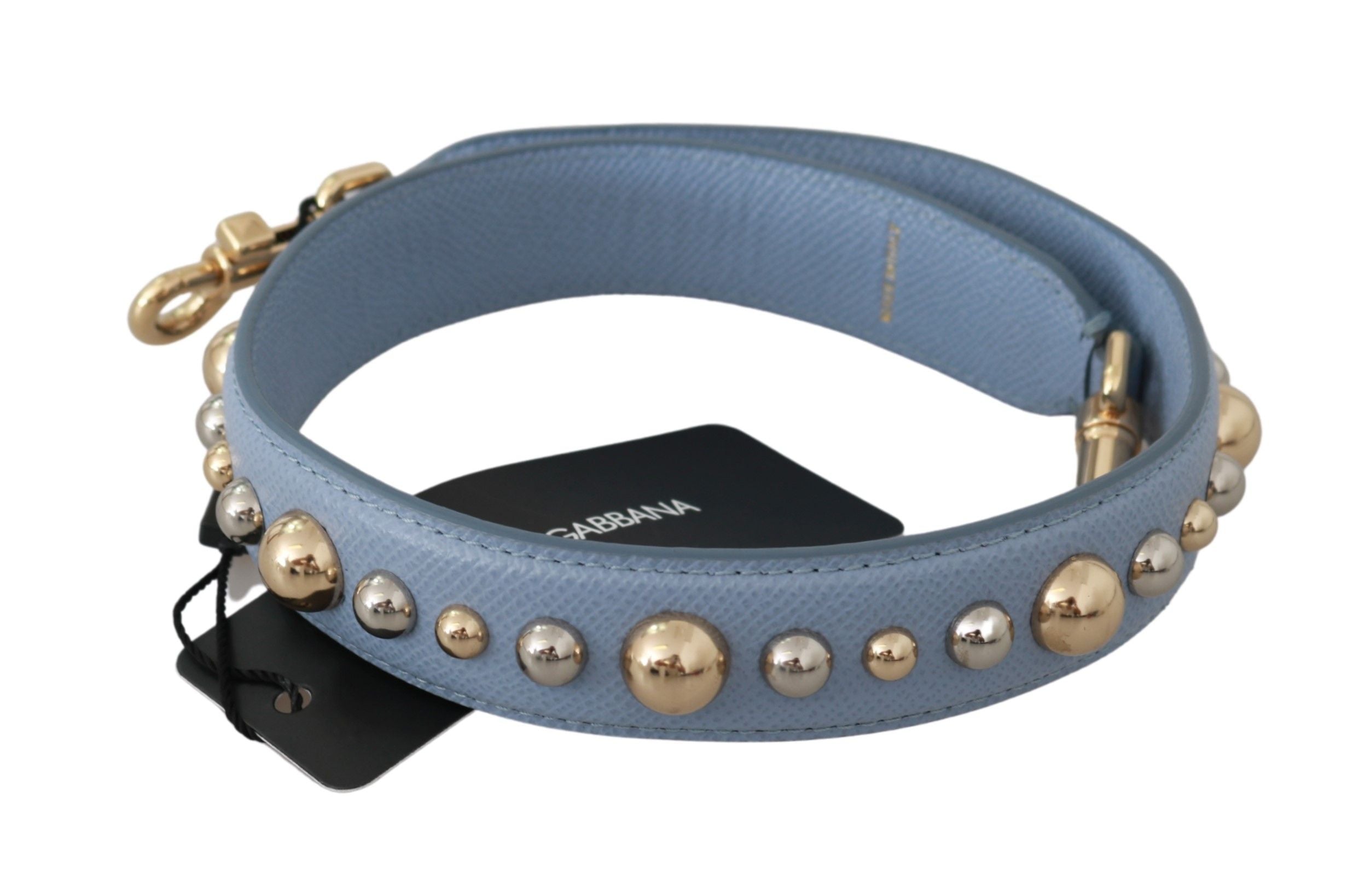 Dolce & Gabbana Elegant Blue Leather Shoulder Women's Strap