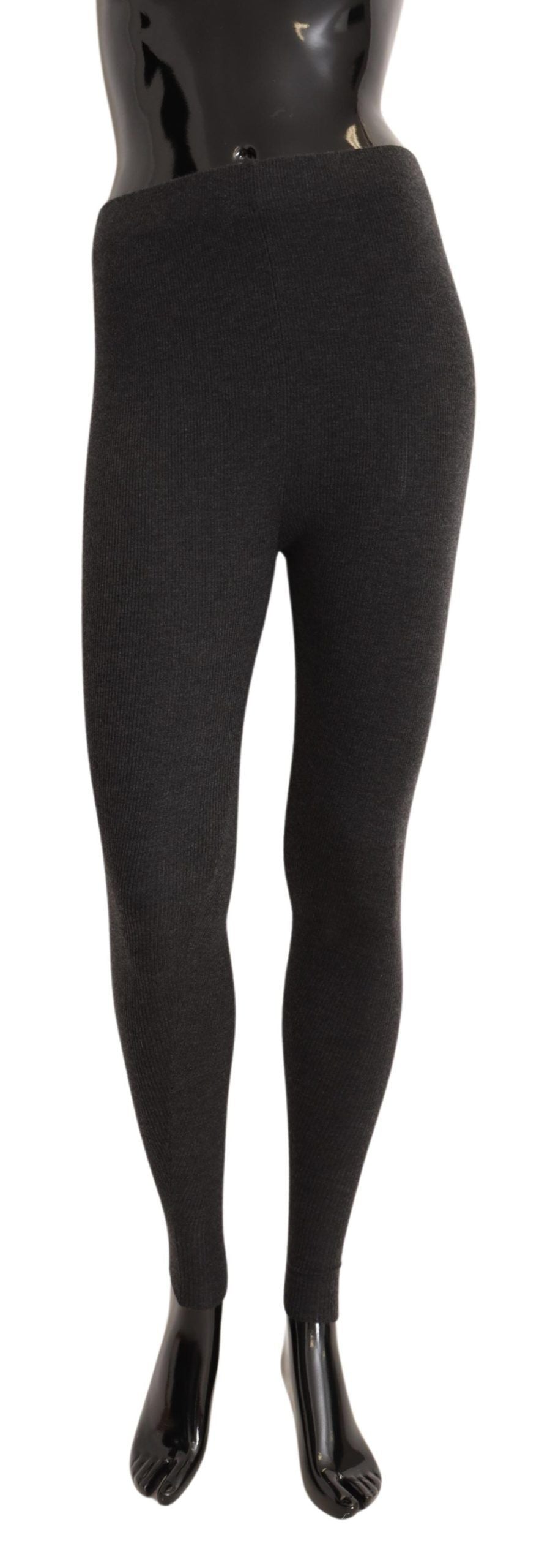 Dolce & Gabbana Elegant Gray Cashmere Tights – Luxe Women's Comfort