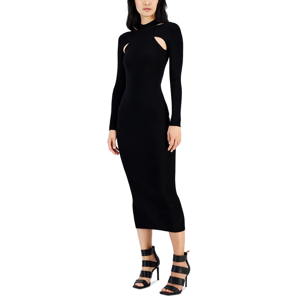 Womens Open Back Cut-Out Sweaterdress