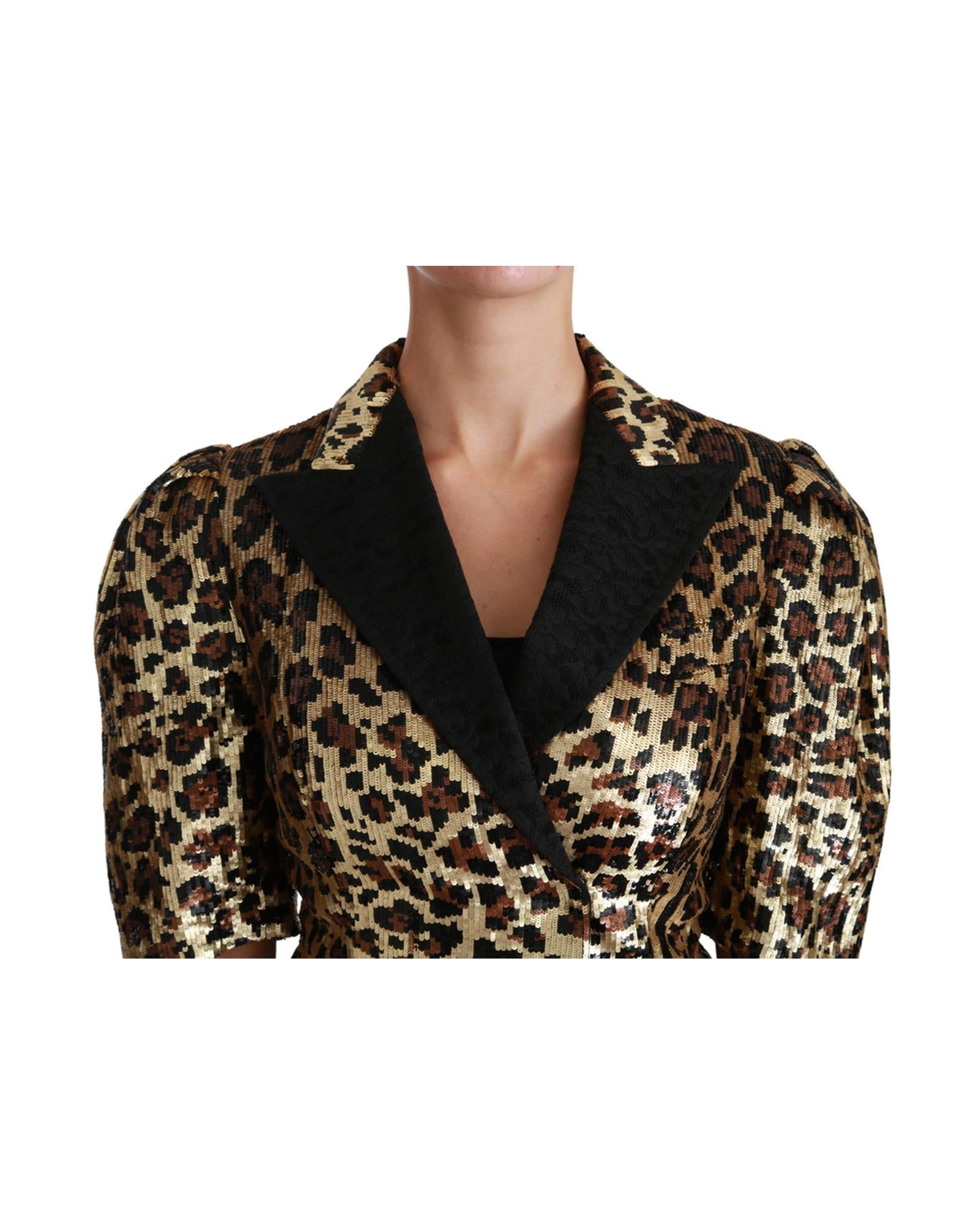 Dolce & Gabbana Leopard Sequined Jacket29