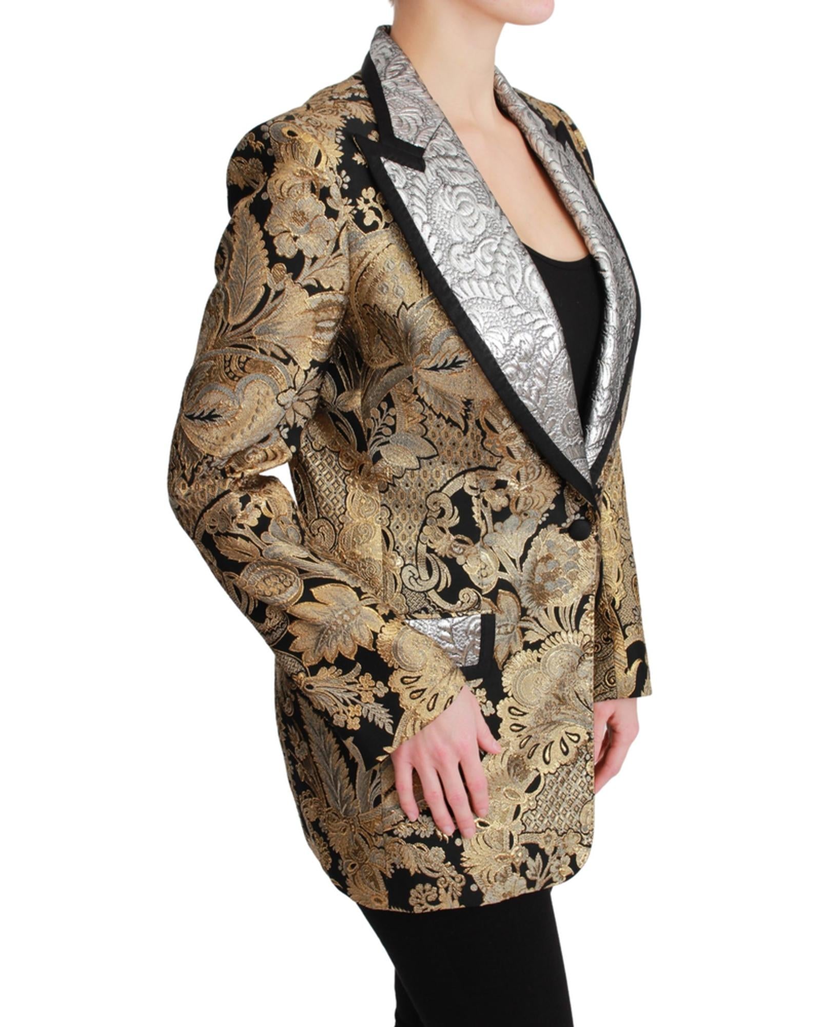 Dolce & Gabbana Floral Jacquard Blazer Jacket15