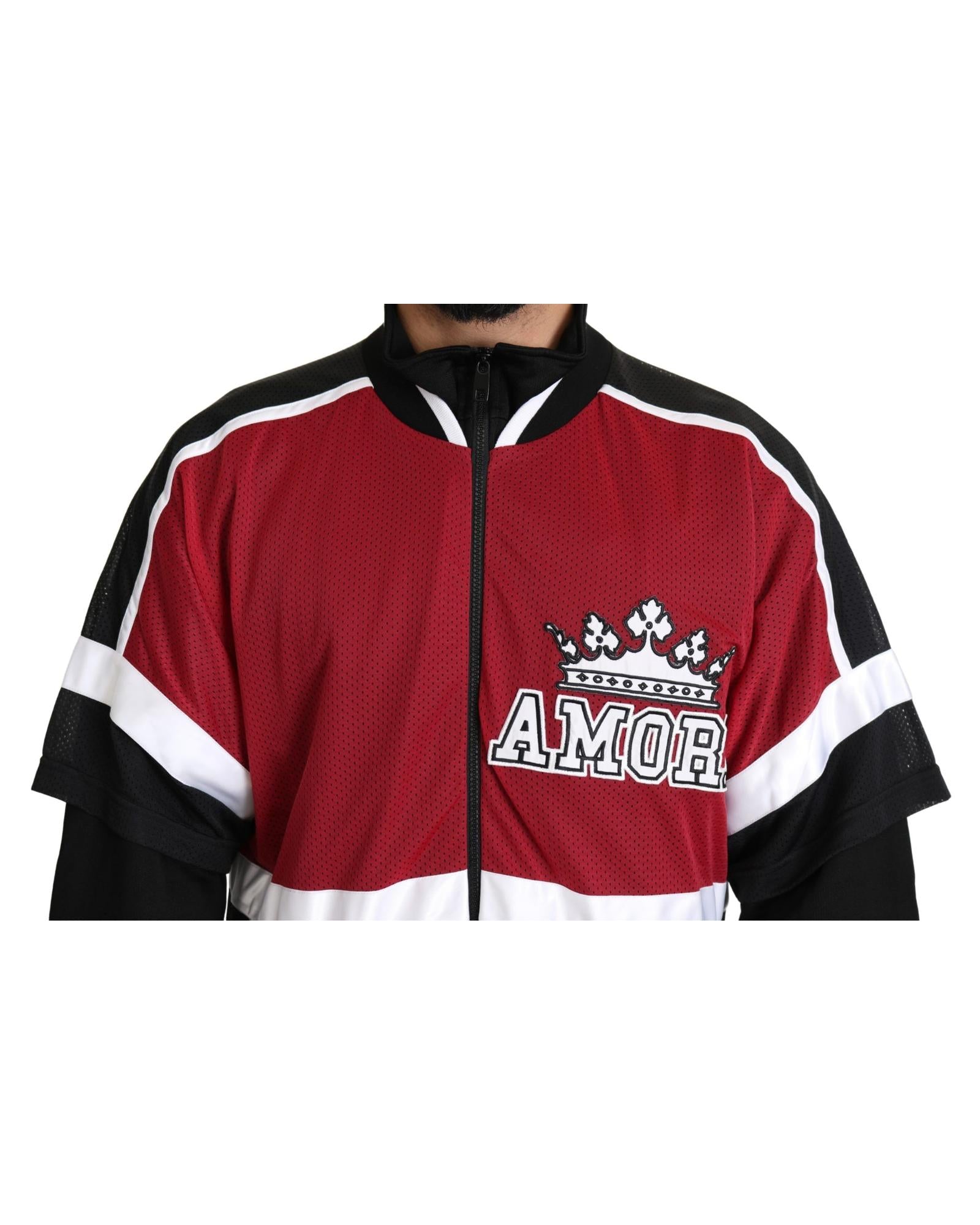 Dolce & Gabbana  Men's Amor Track Jacket - Red