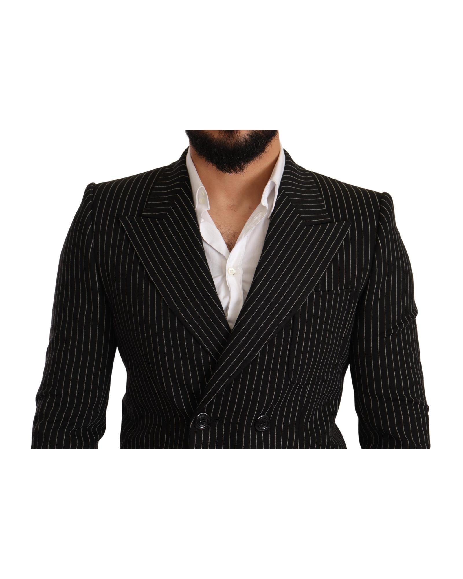 Dolce & Gabbana  Men's Double Breasted Striped Blazer