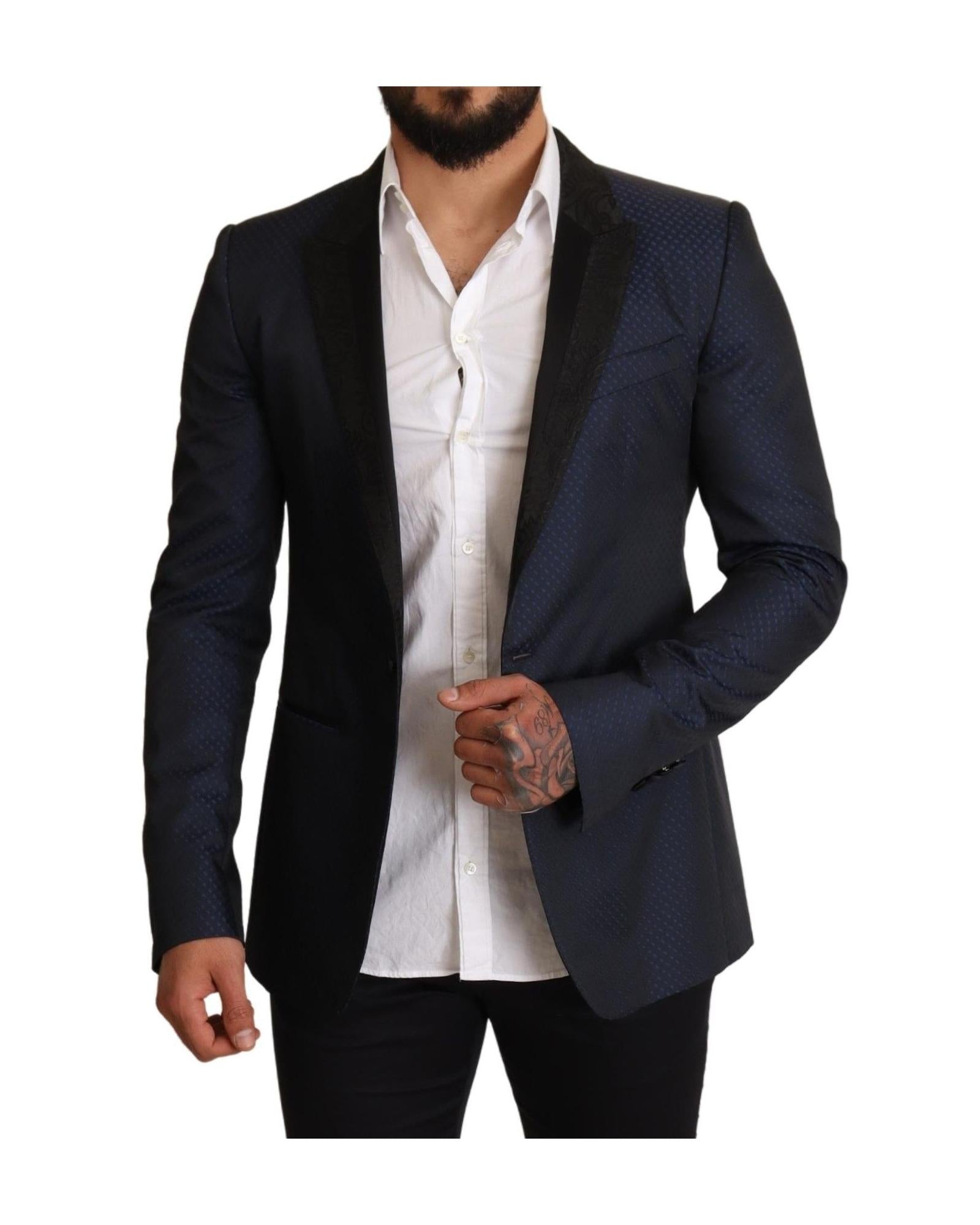 Dolce & Gabbana  Men's Single Button Blazer in Blue