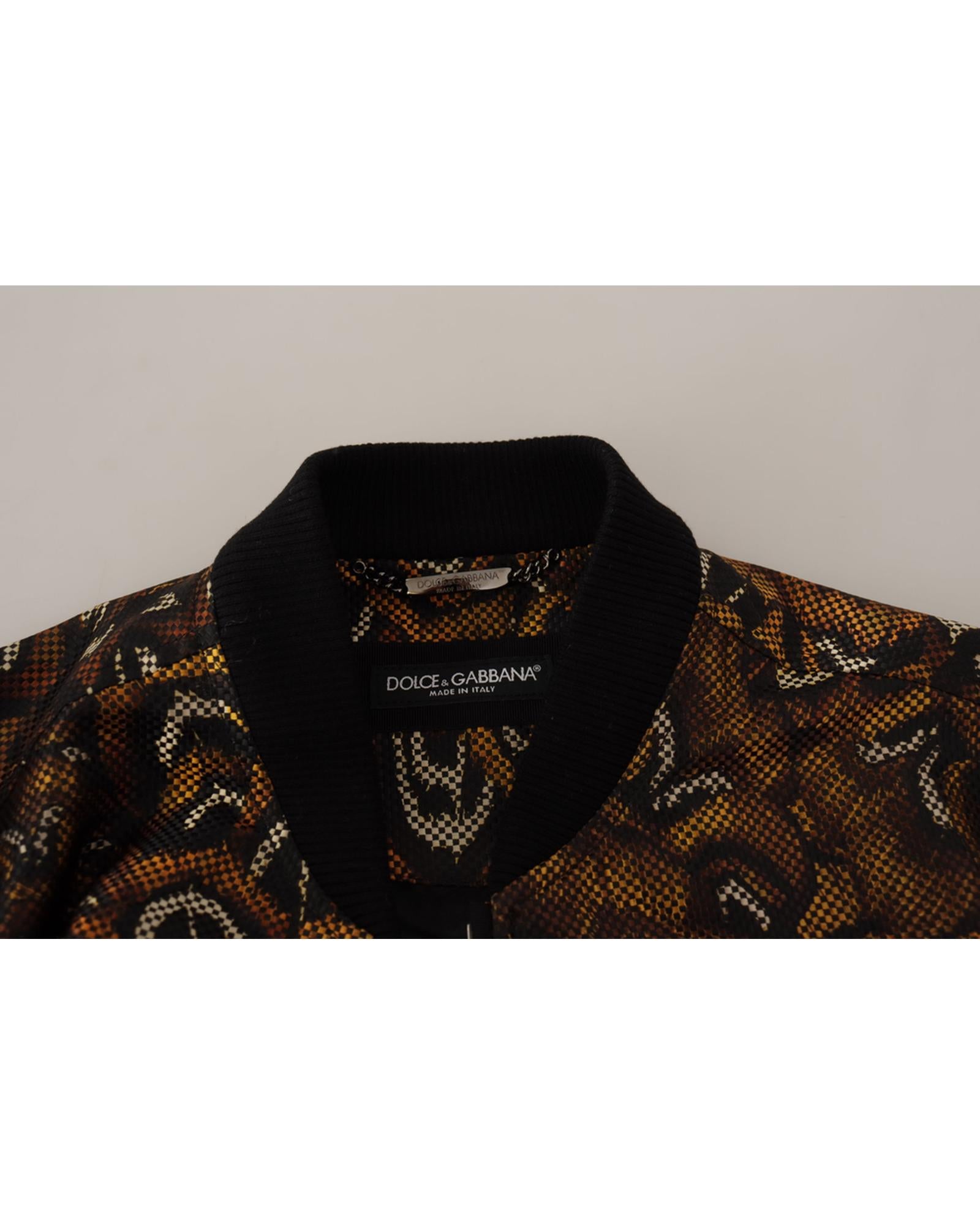 Dolce & Gabbana Stylish  Full Zip Blouson Jacket