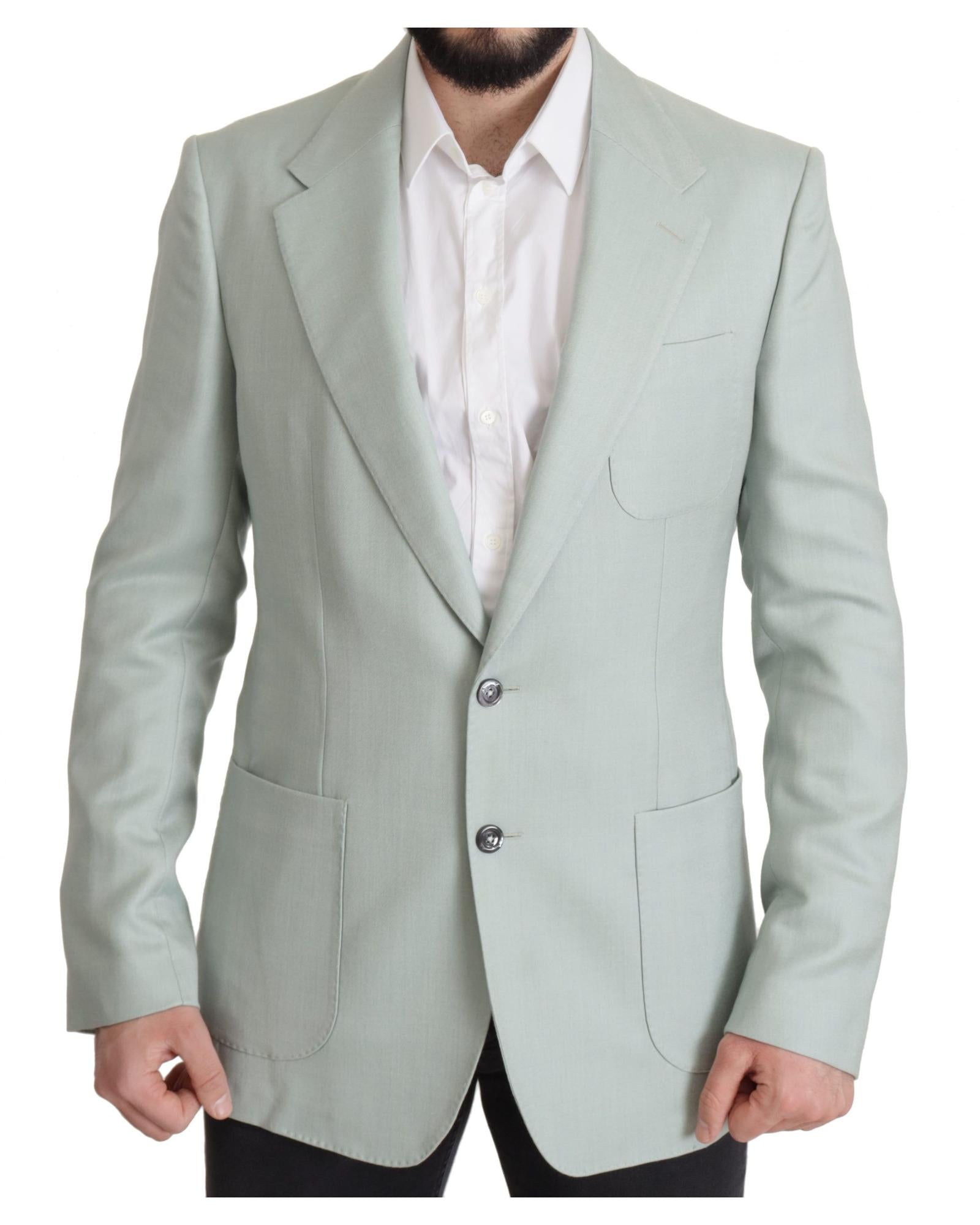 Dolce & Gabbana  Classic Green Wool Blazer for Men