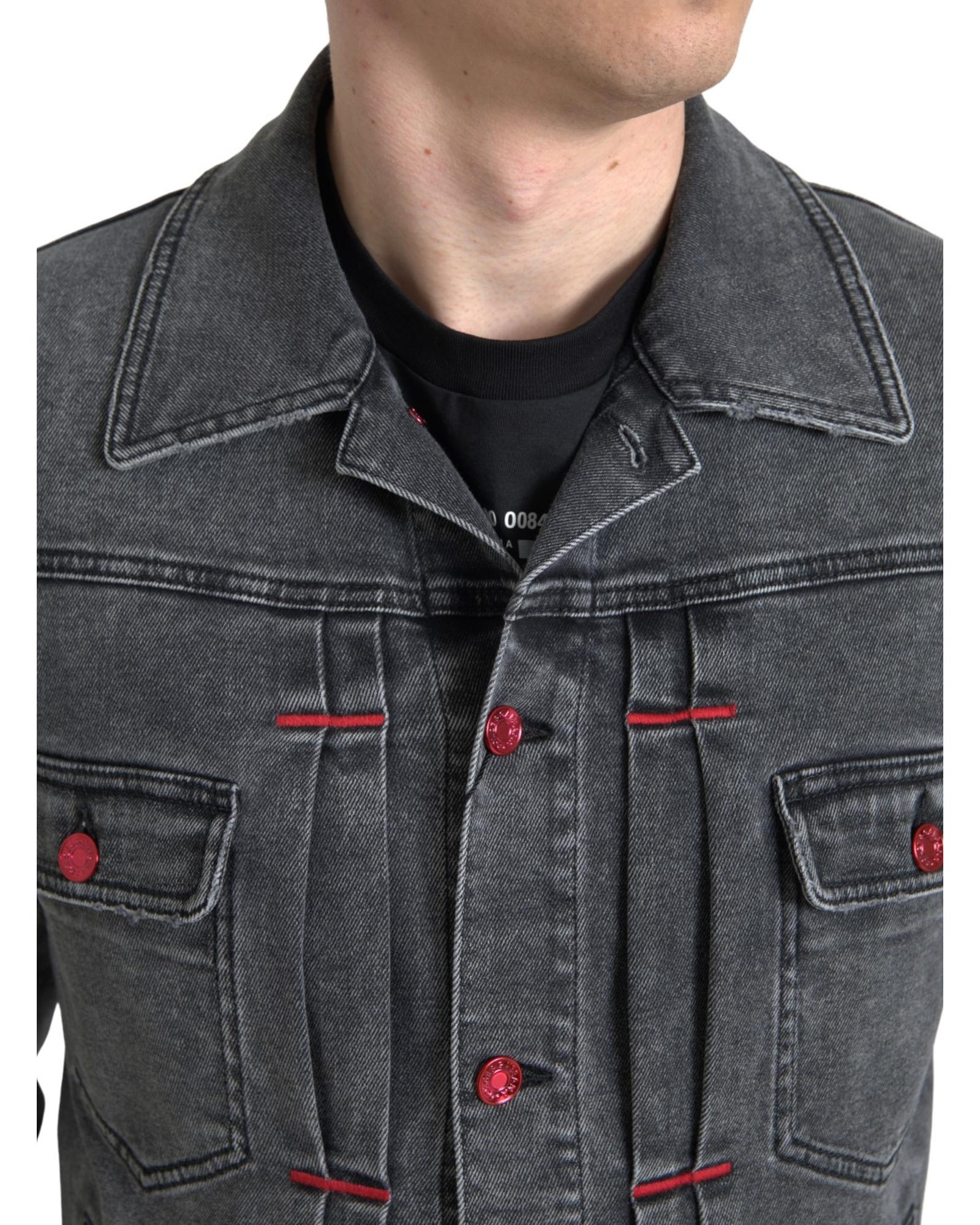 Dolce & Gabbana  Men's Pleated Denim Jacket