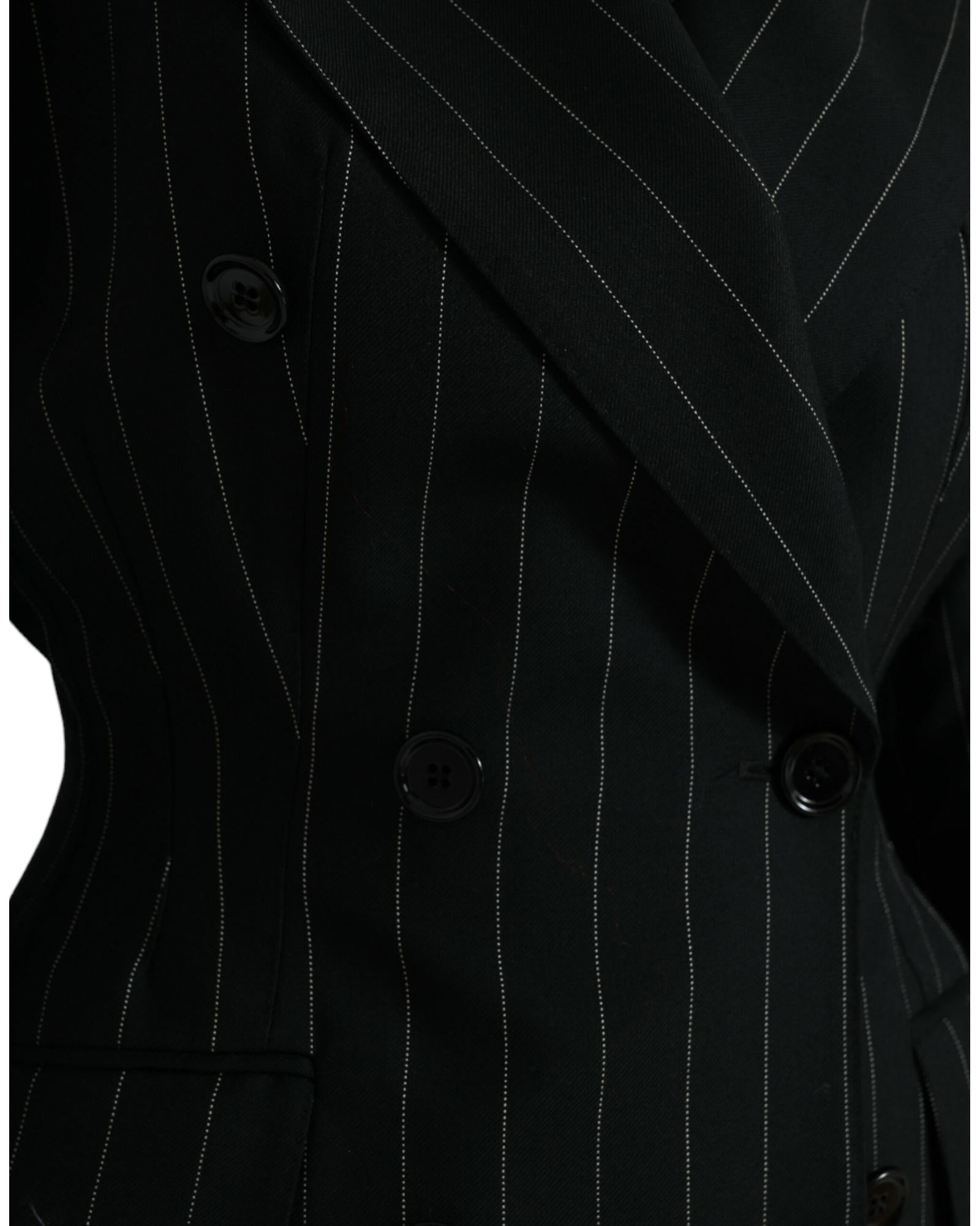 Dolce & Gabbana  Women's Double-Breasted Pinstripe Blazer