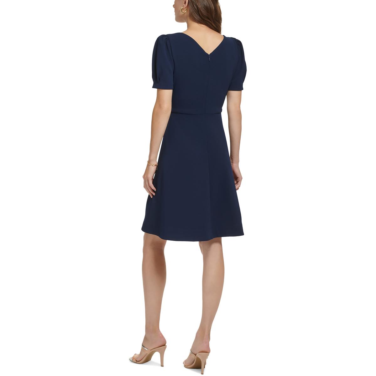 Womens Mini Keyhole Fit & Flare Dress