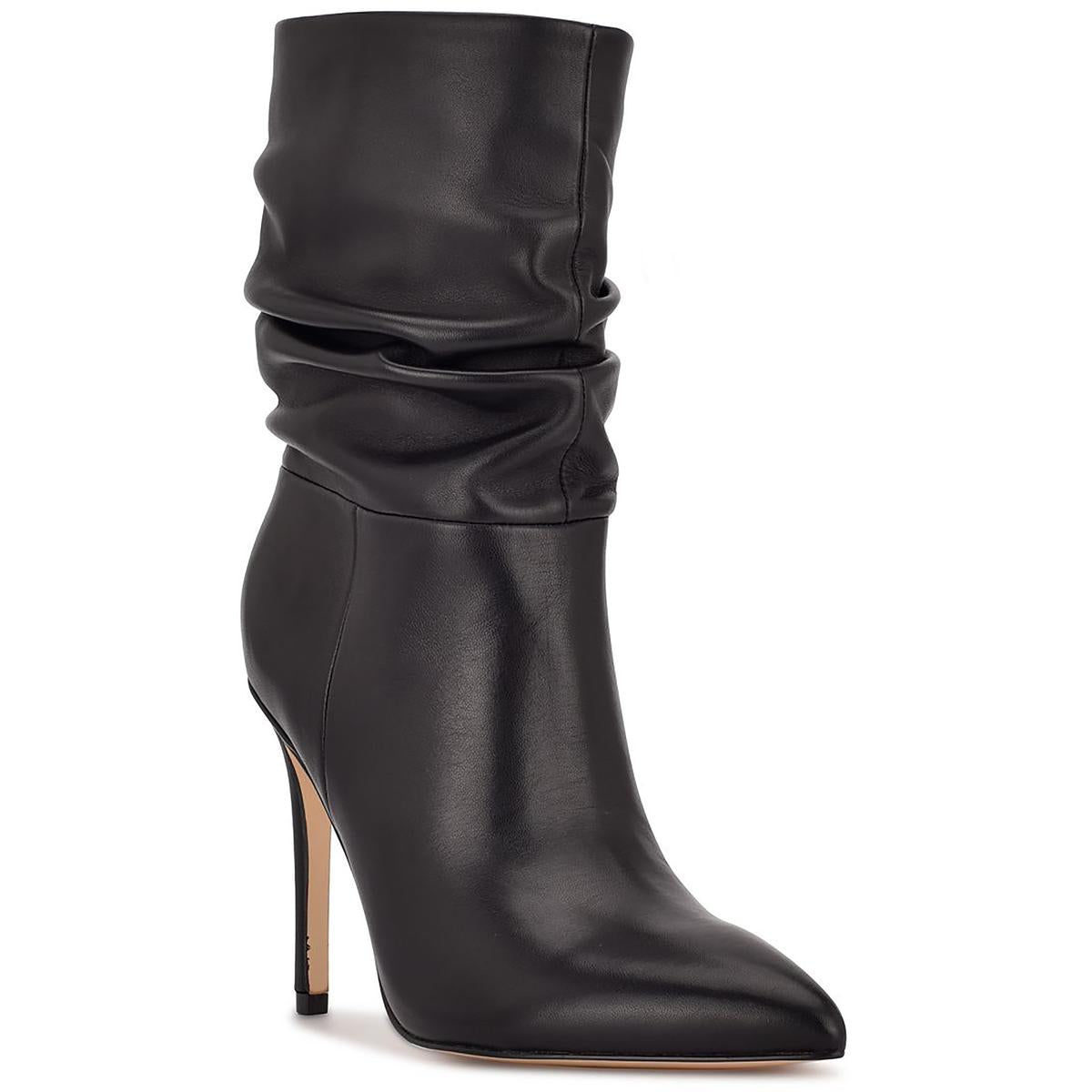 JENN Womens Pointed Toe Mid-Calf Boots