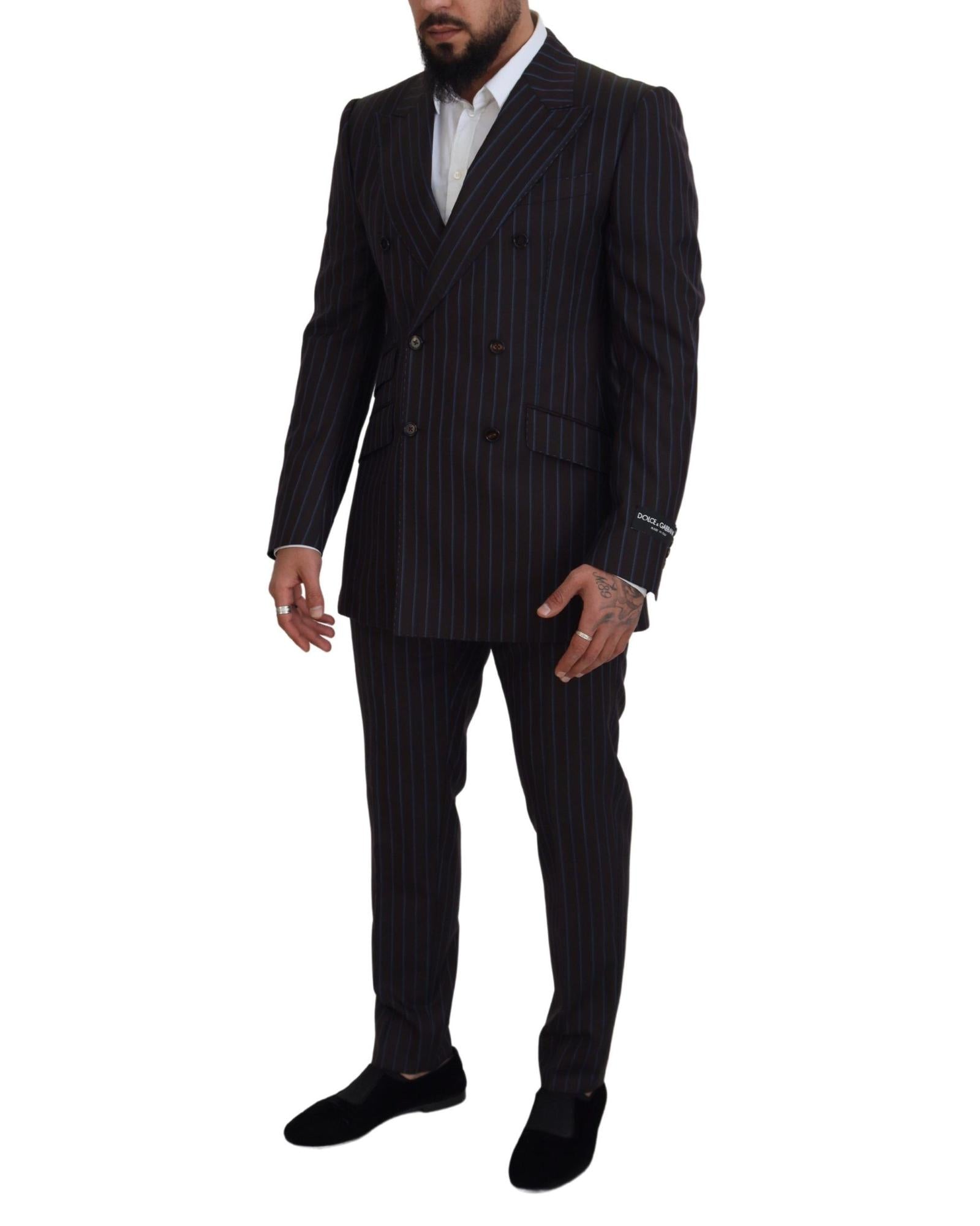 Dolce & Gabbana  Men's Double Breasted Pinstripe Suit