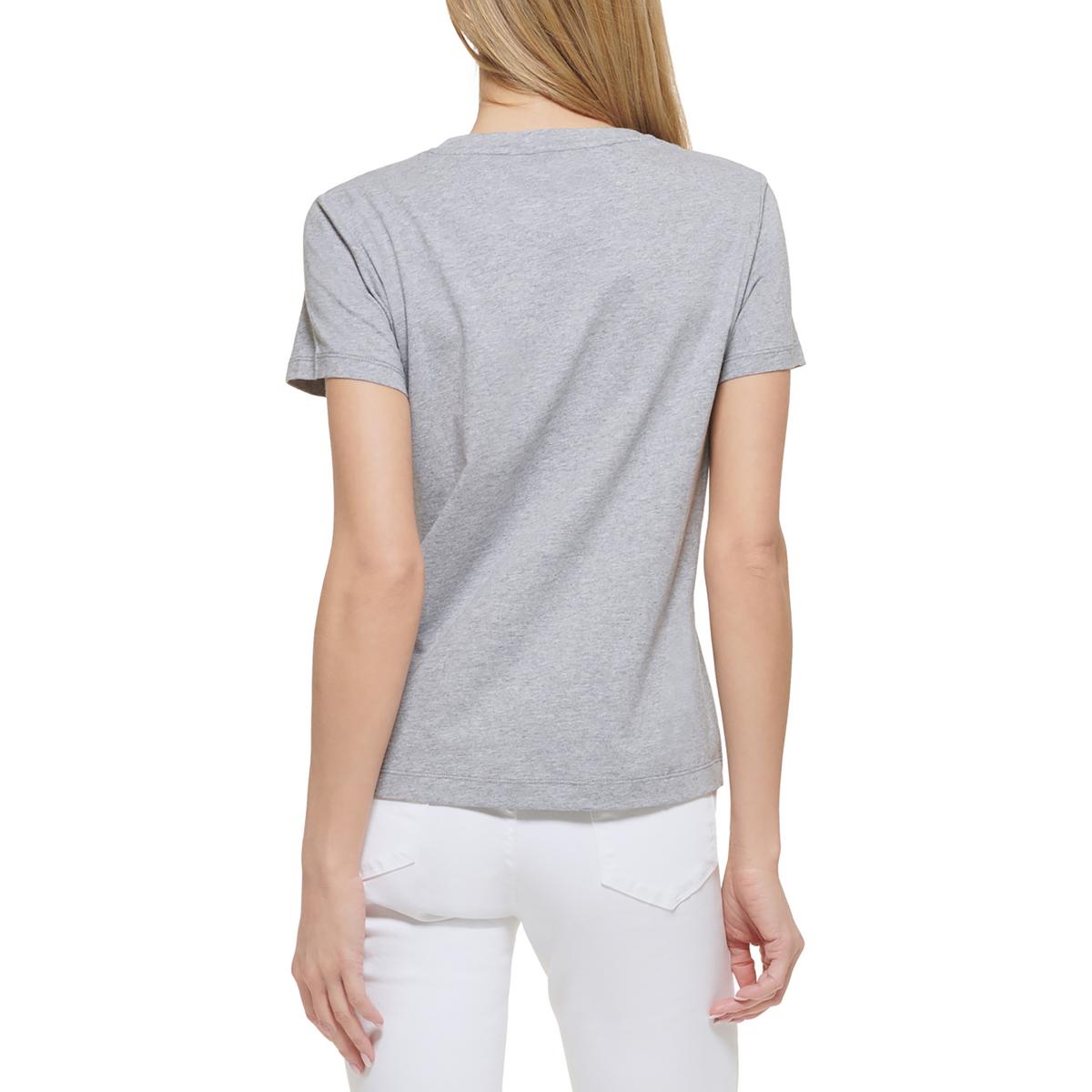 Womens Collarless Cotton Pullover Top